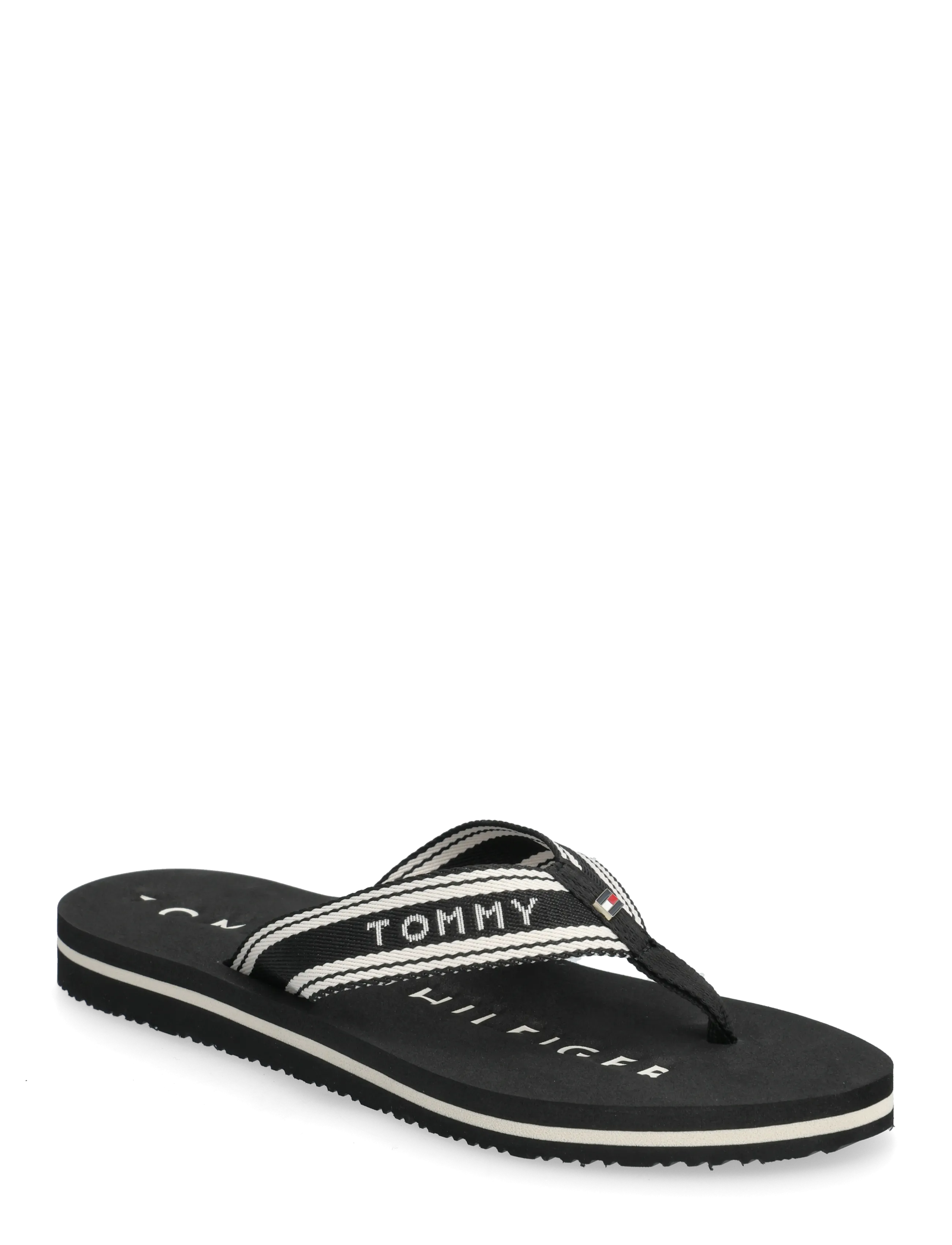 Tommy Hilfiger Th Webbing Summer Sandal, 36, Sandals, Schwarz - Flip Flops, Frauen