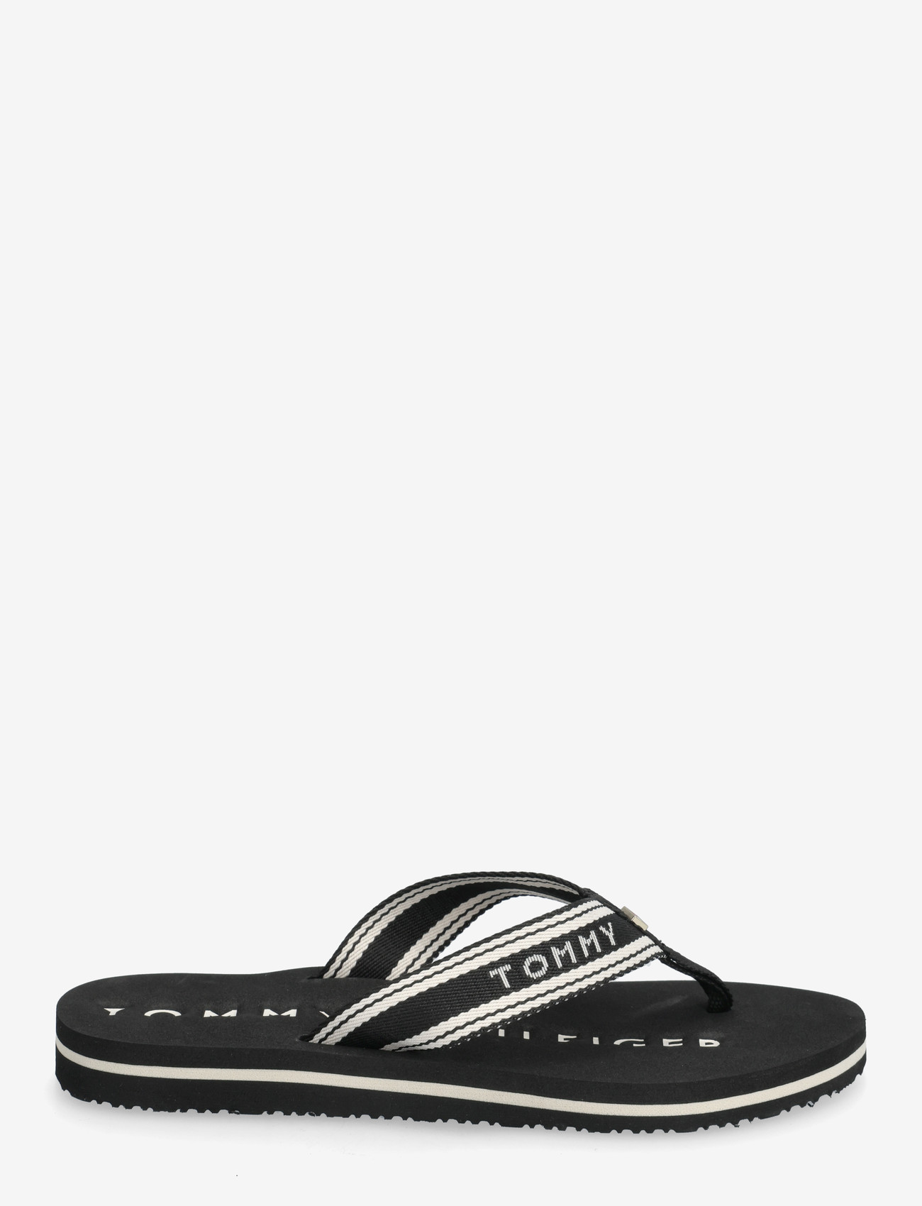 Tommy Hilfiger - TH WEBBING SUMMER SANDAL - flip flops - black - 1
