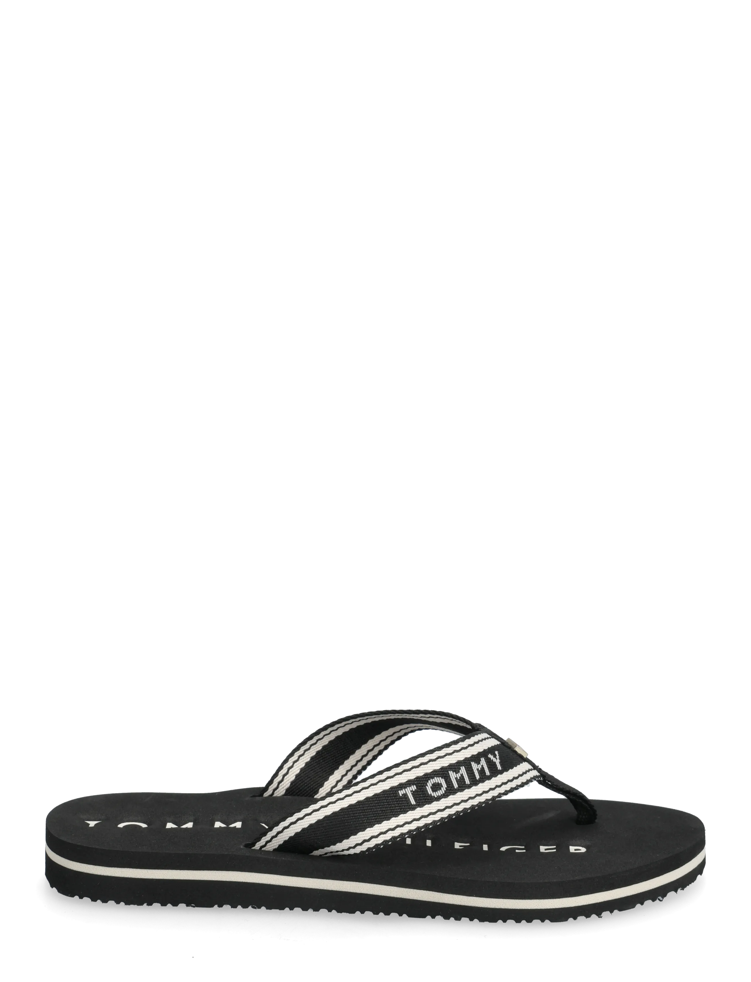 Tommy Hilfiger - TH WEBBING SUMMER SANDAL - flip flops - black - 1