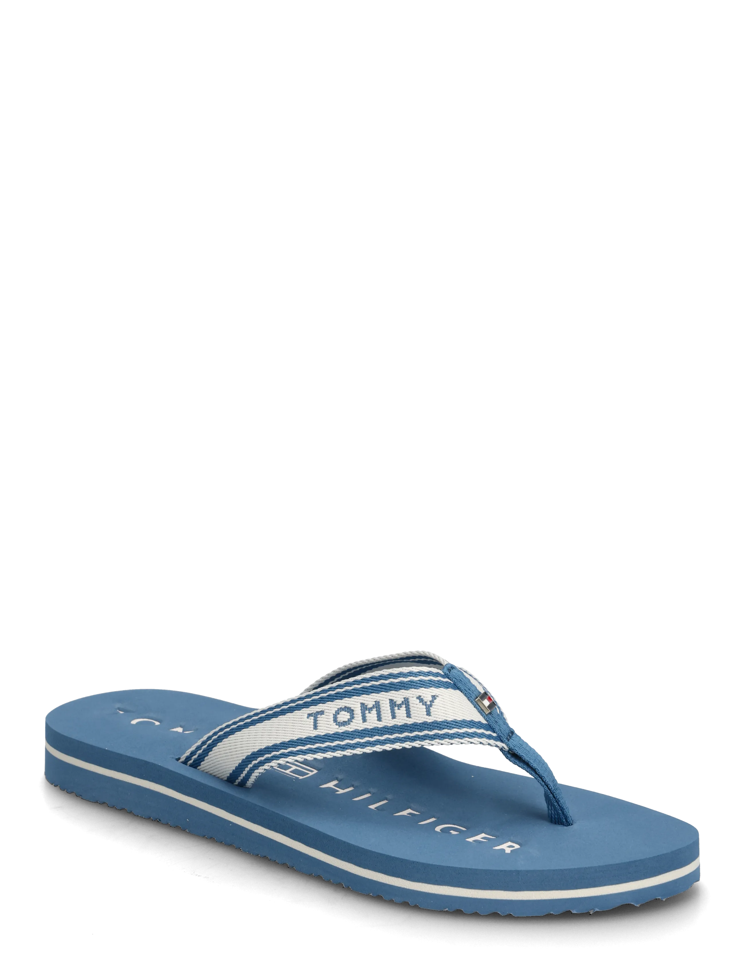 Tommy Hilfiger Th Webbing Summer Sandal, 37, Sandals, Blau - Flip Flops, Frauen