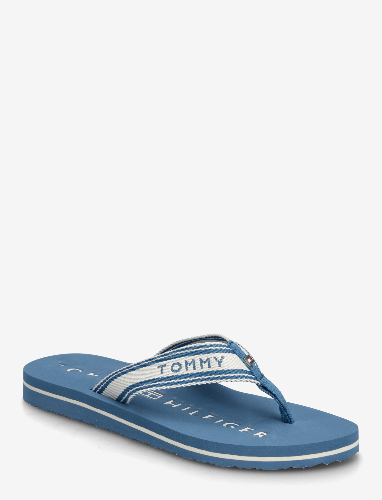 Tommy Hilfiger - TH WEBBING SUMMER SANDAL - flip flops - cobalt steel - 0