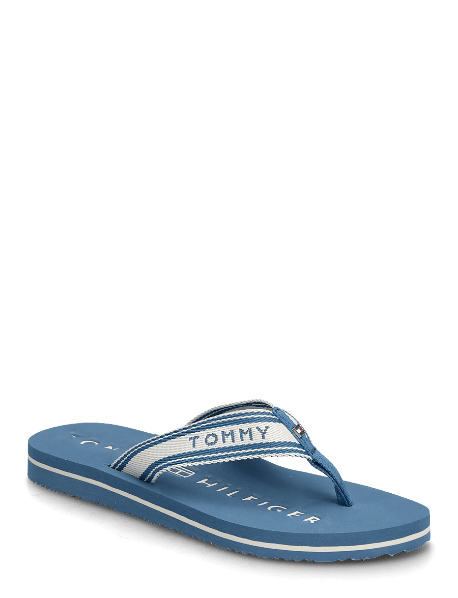 Tommy Hilfiger - TH WEBBING SUMMER SANDAL - flip flops - cobalt steel - 0