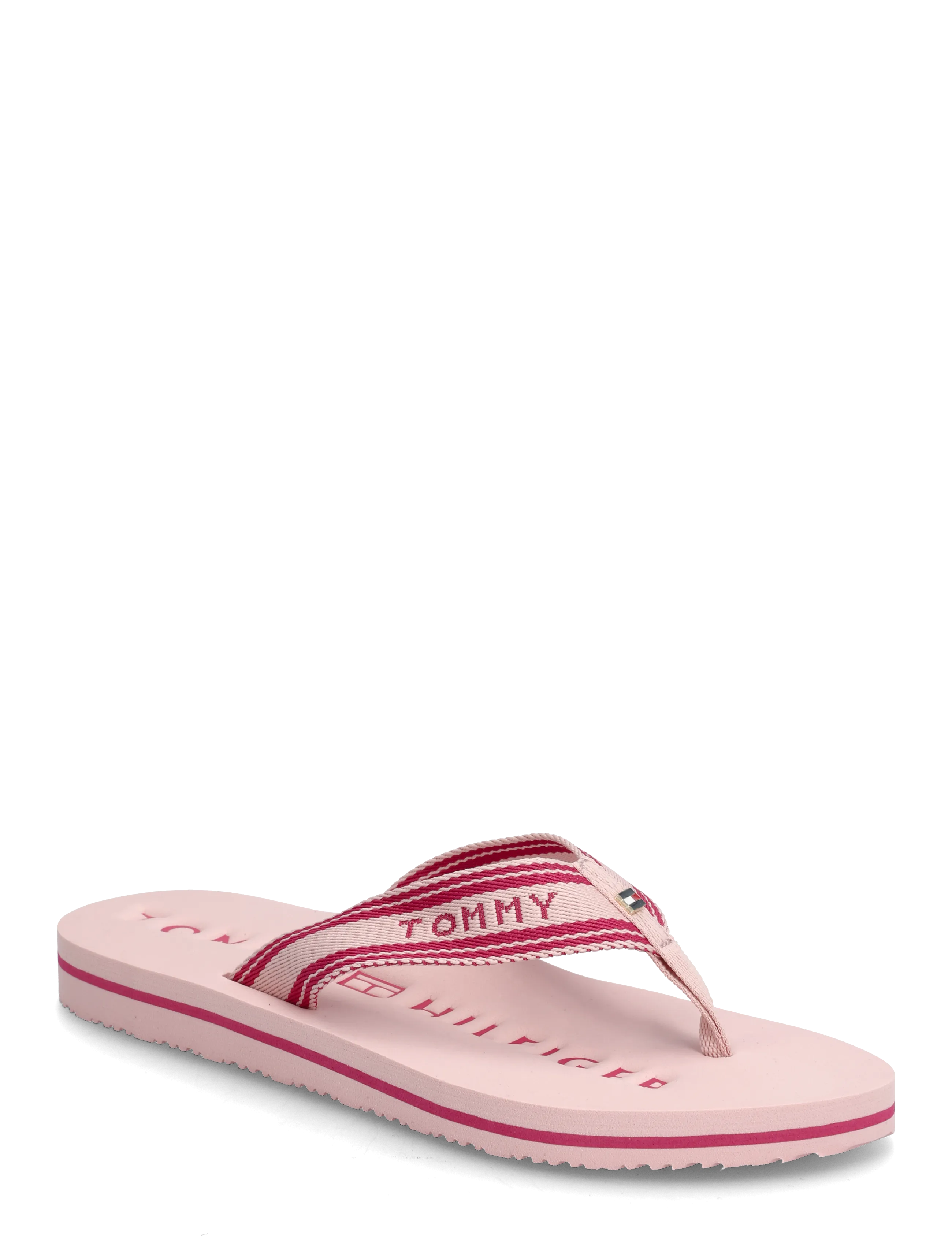 Tommy Hilfiger Th Webbing Summer Sandal, 37, Sandals, Rosa - Flip Flops, Frauen