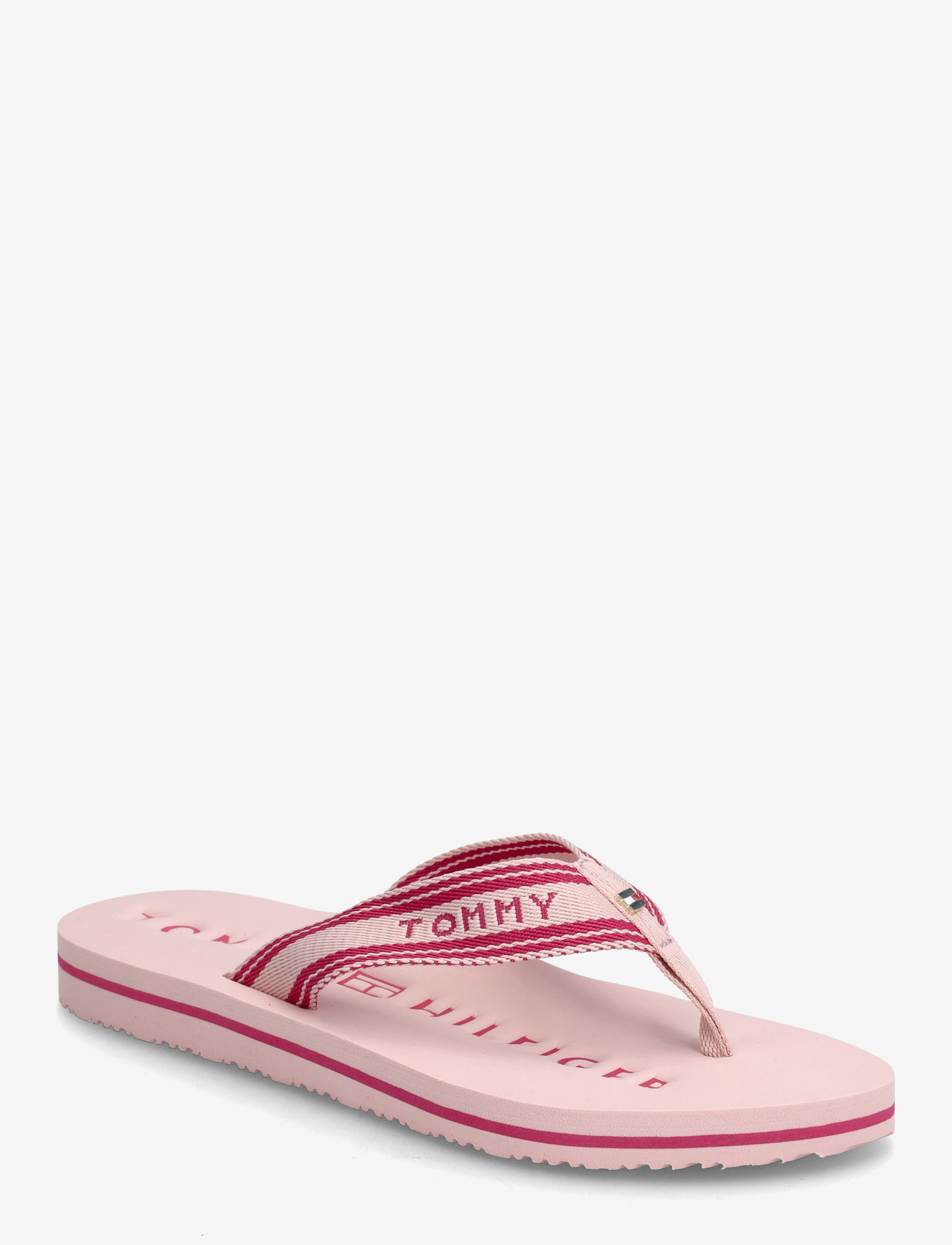 Tommy Hilfiger - TH WEBBING SUMMER SANDAL - plätud - foggy pink - 0