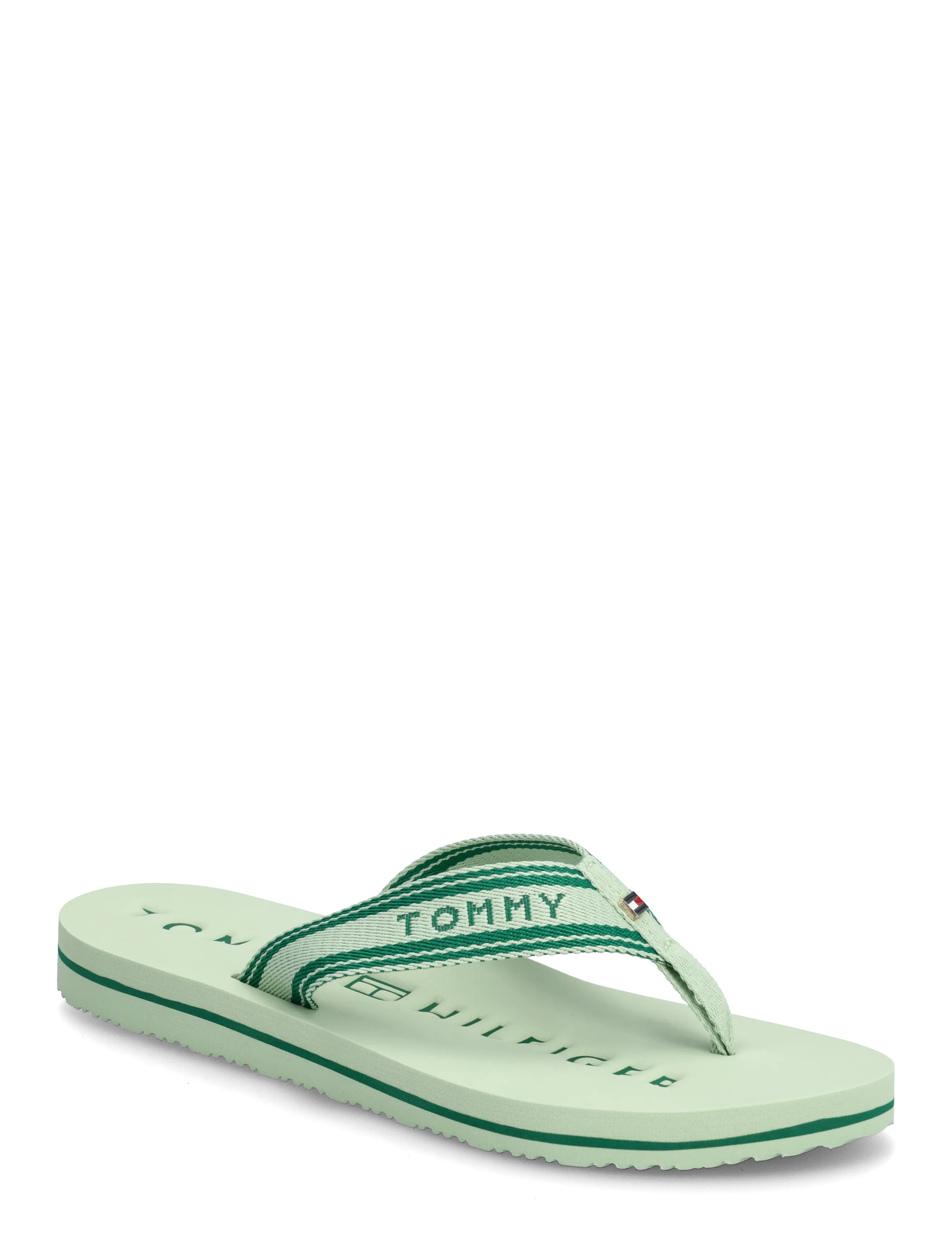 Tommy Hilfiger Th Webbing Summer Sandal, 37, Sandals, Grün - Flip Flops, Frauen