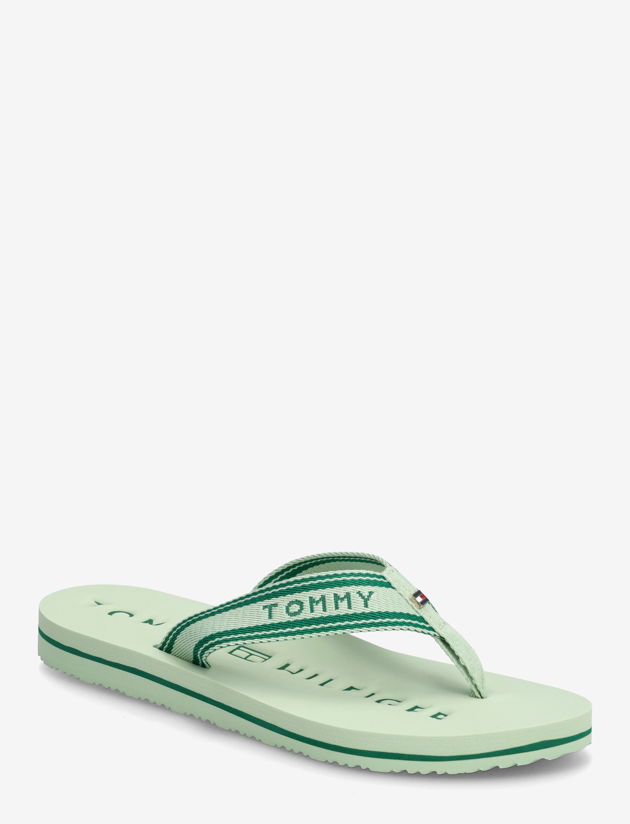 Tommy Hilfiger - TH WEBBING SUMMER SANDAL - flip flops - gentle jade - 0