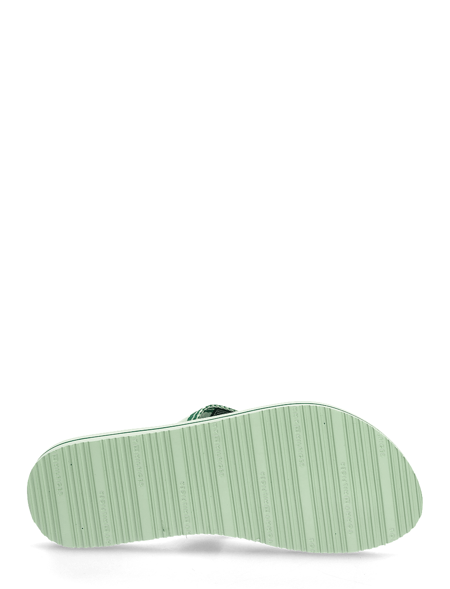 Tommy Hilfiger - TH WEBBING SUMMER SANDAL - klipklapper - gentle jade - 4