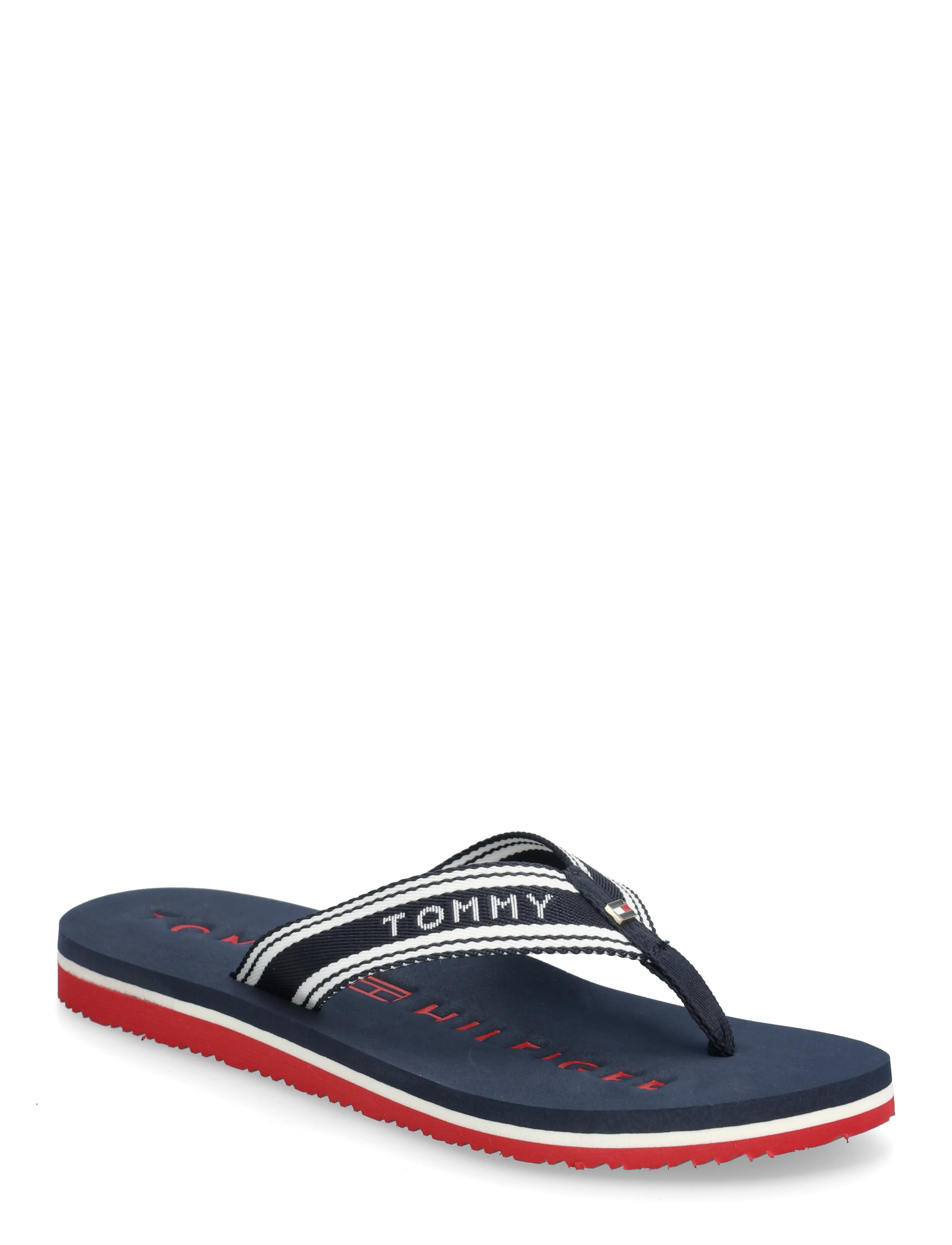 Tommy Hilfiger TH WEBBING SUMMER SANDAL - Sandalen - RWB / navy
