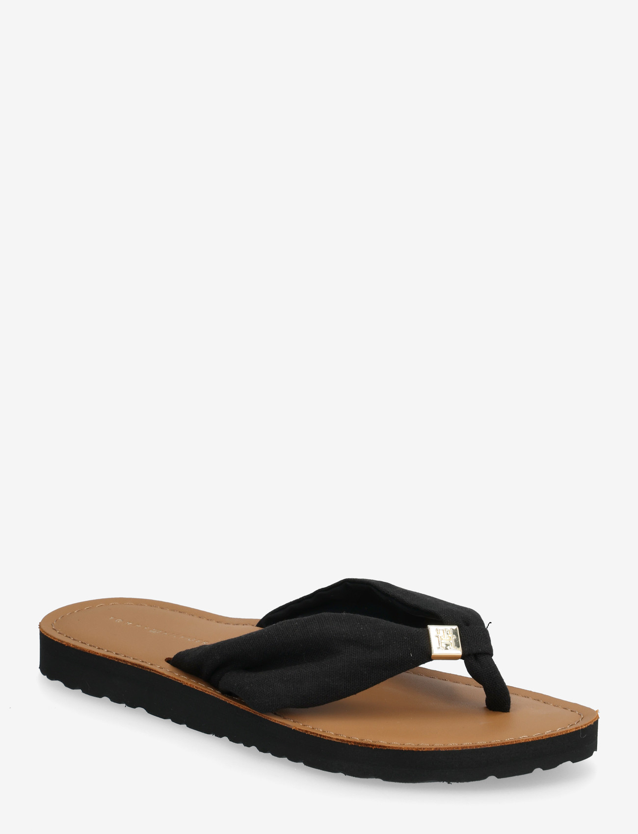 Tommy Hilfiger - TH LTR FOOTBED SUMMER SANDAL - flip flops - black - 0