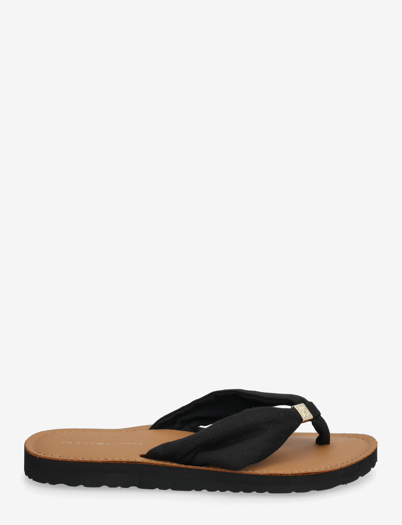 Tommy Hilfiger - TH LTR FOOTBED SUMMER SANDAL - flip flops - black - 1