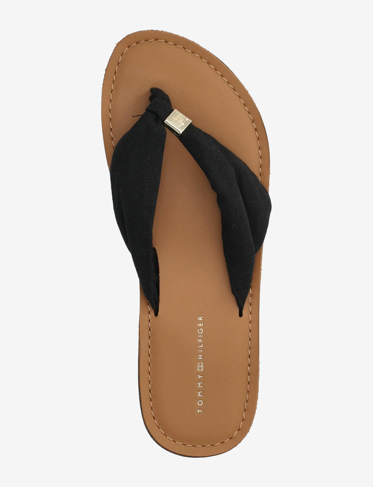 Tommy Hilfiger - TH LTR FOOTBED SUMMER SANDAL - flip flops - black - 3
