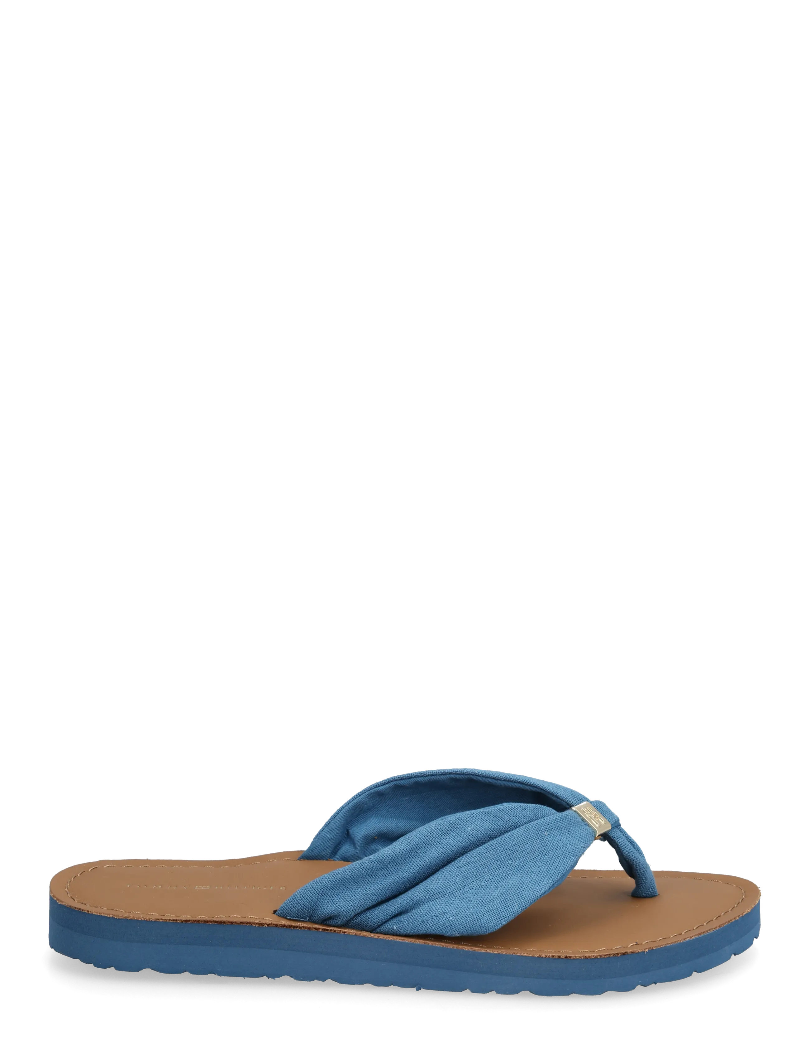 Tommy Hilfiger - TH LTR FOOTBED SUMMER SANDAL - flade sandaler - cobalt steel - 1