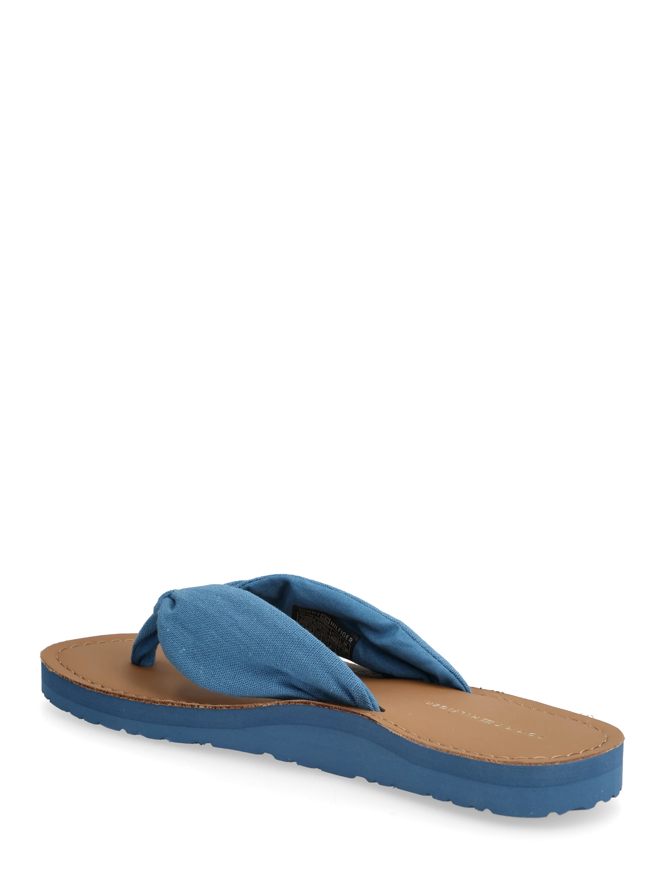 Tommy Hilfiger - TH LTR FOOTBED SUMMER SANDAL - flade sandaler - cobalt steel - 2