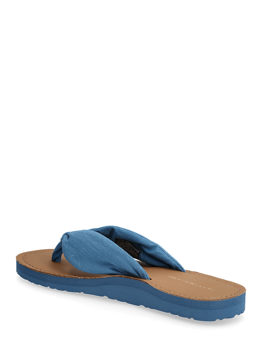 Tommy Hilfiger - TH LTR FOOTBED SUMMER SANDAL - flache sandalen - cobalt steel - 2