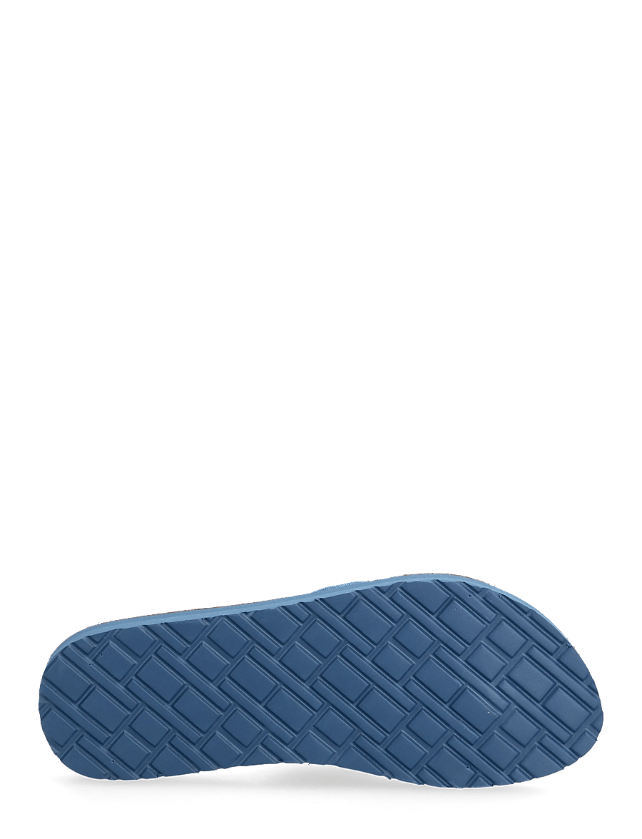 Tommy Hilfiger - TH LTR FOOTBED SUMMER SANDAL - flache sandalen - cobalt steel - 4