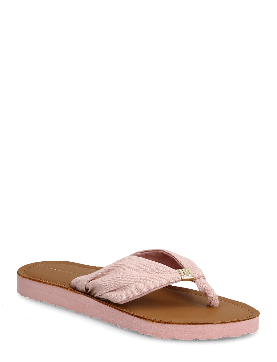 Tommy Hilfiger - TH LTR FOOTBED SUMMER SANDAL - platta sandaler - foggy pink - 0
