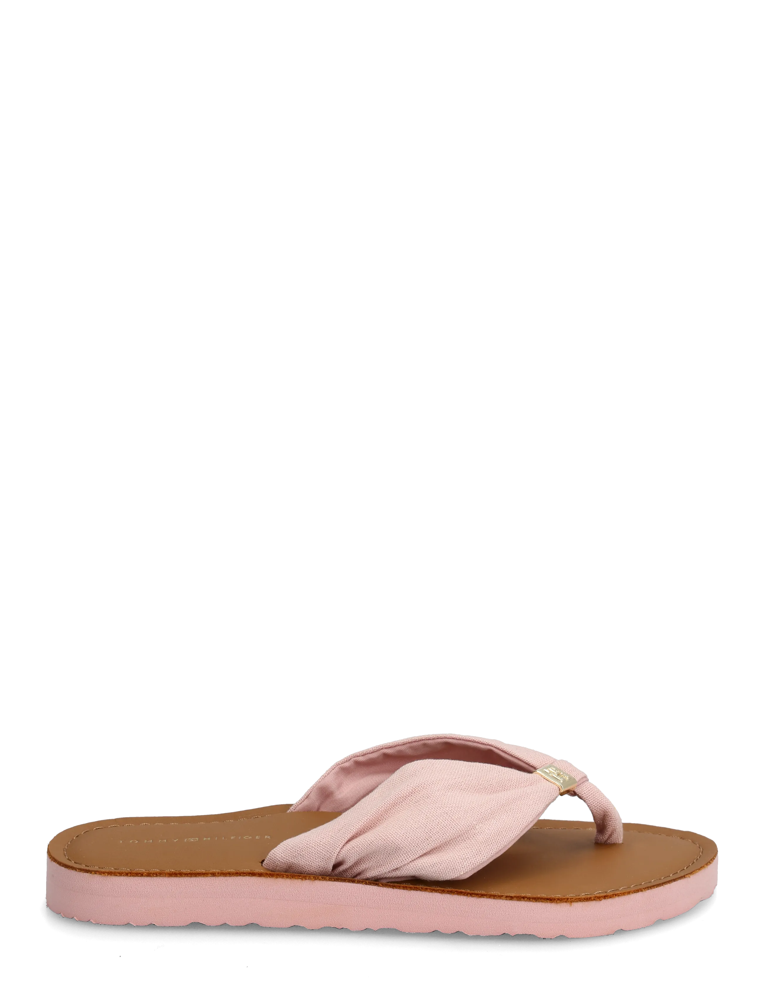 Tommy Hilfiger - TH LTR FOOTBED SUMMER SANDAL - flade sandaler - foggy pink - 1