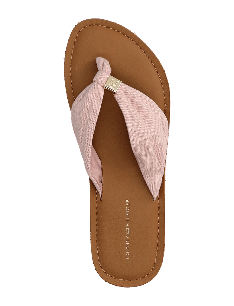 Tommy Hilfiger - TH LTR FOOTBED SUMMER SANDAL - platta sandaler - foggy pink - 3