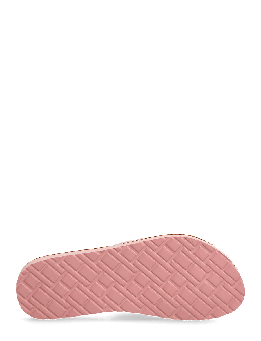 Tommy Hilfiger - TH LTR FOOTBED SUMMER SANDAL - platta sandaler - foggy pink - 4