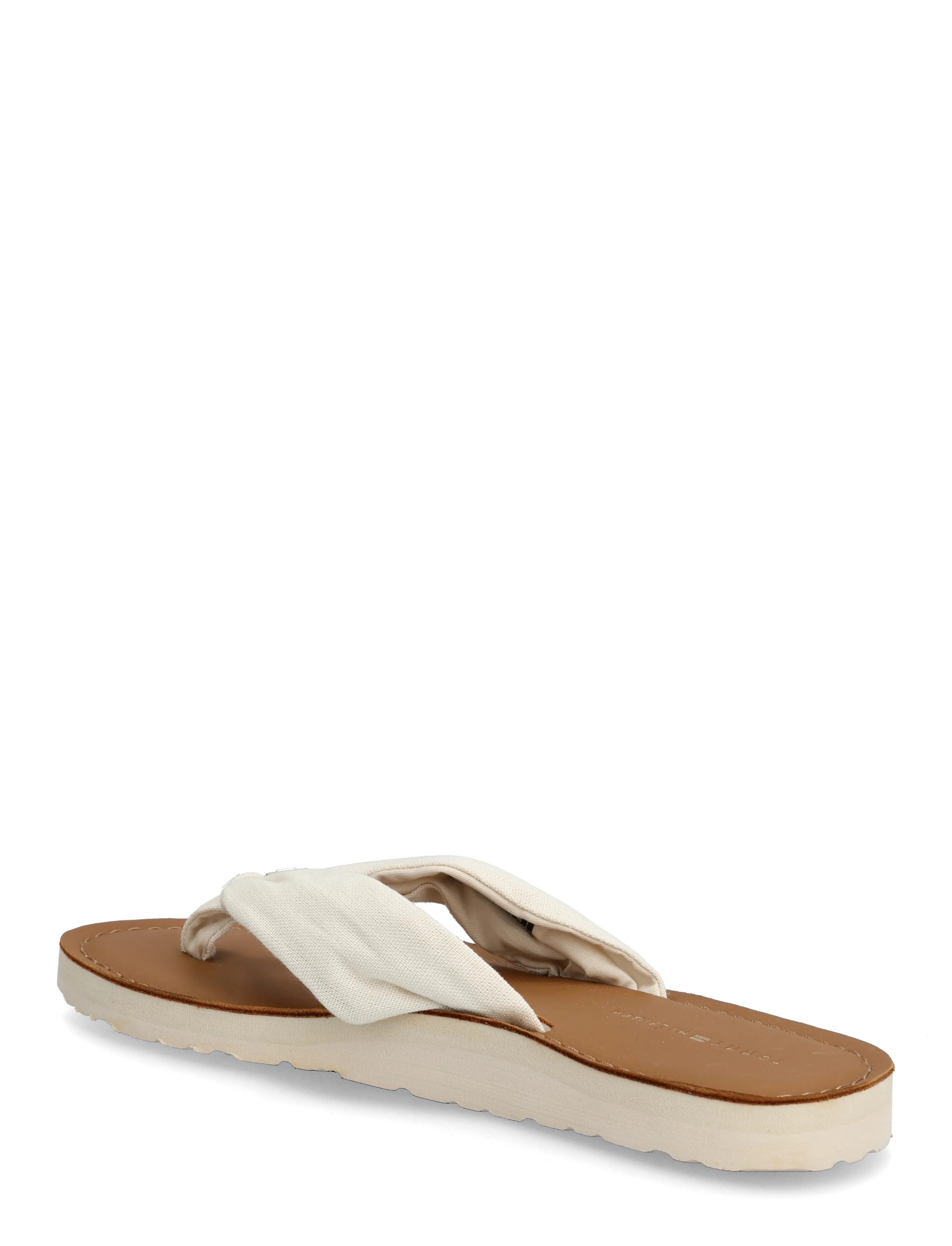 Tommy Hilfiger - TH LTR FOOTBED SUMMER SANDAL - flade sandaler - soft cream - 2