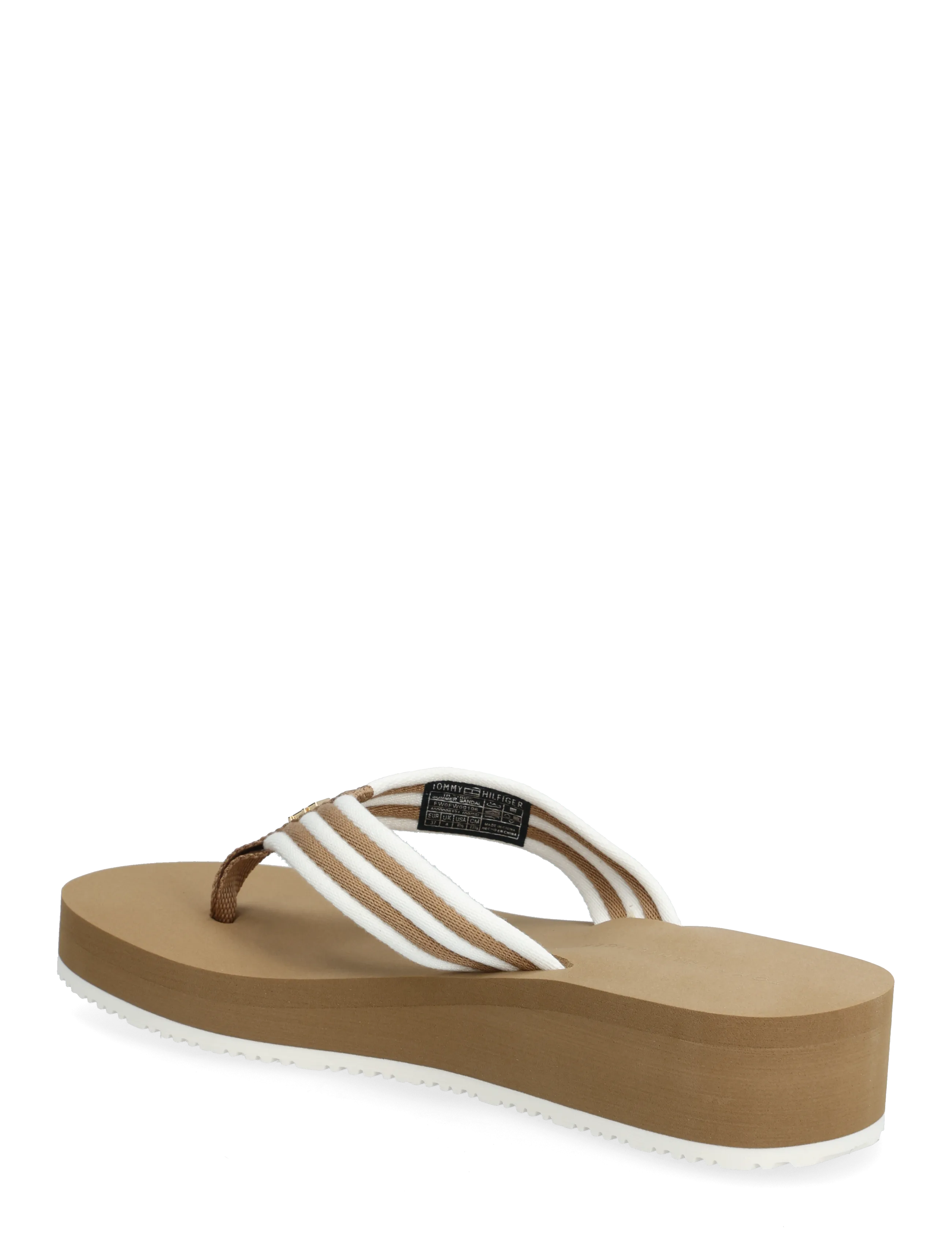 Tommy Hilfiger - TH STRIPE SUMMER SANDAL - plätud - safari canvas - 2