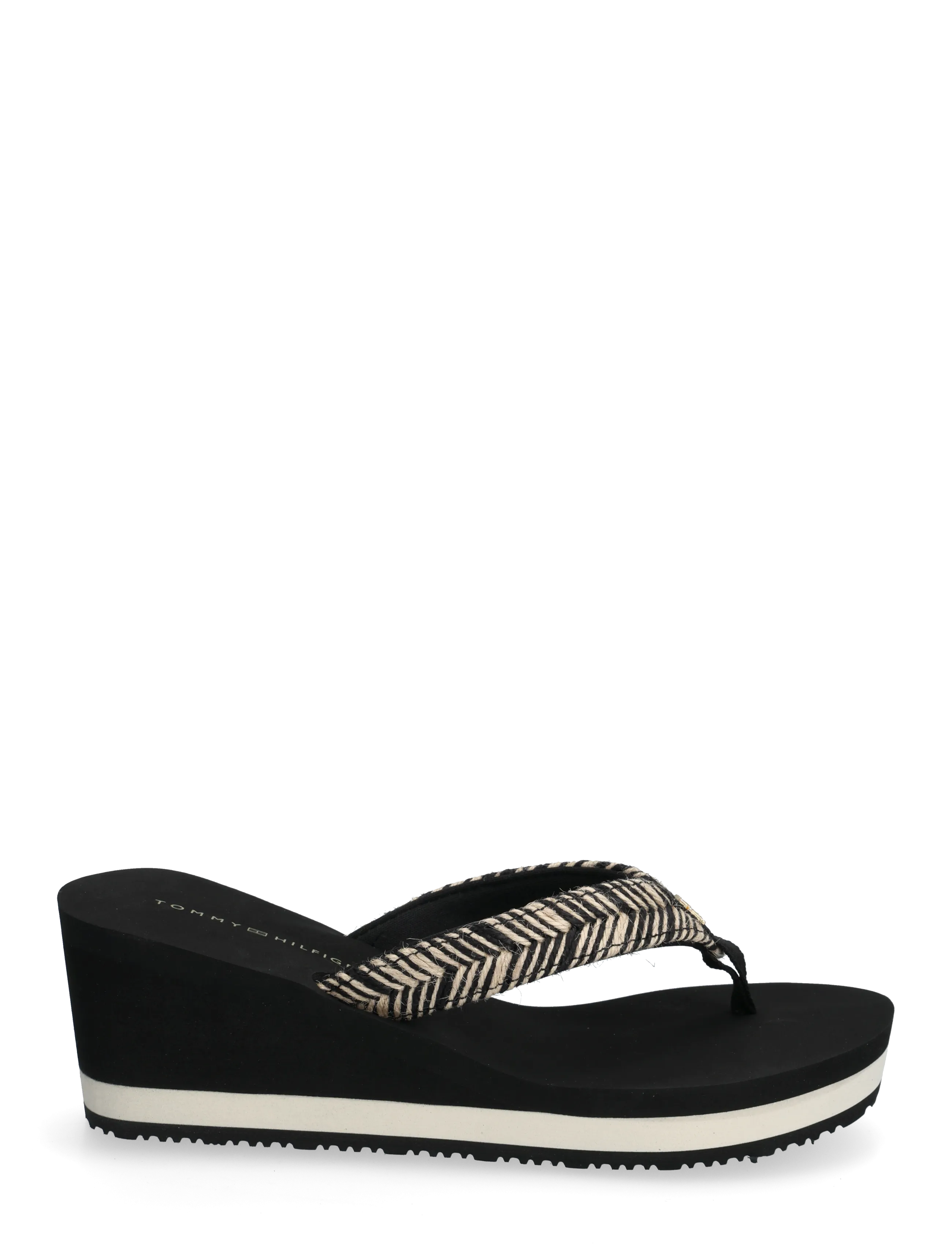 Tommy Hilfiger - TH ROPE SUMMER SANDAL - platformsandaler - black - 1