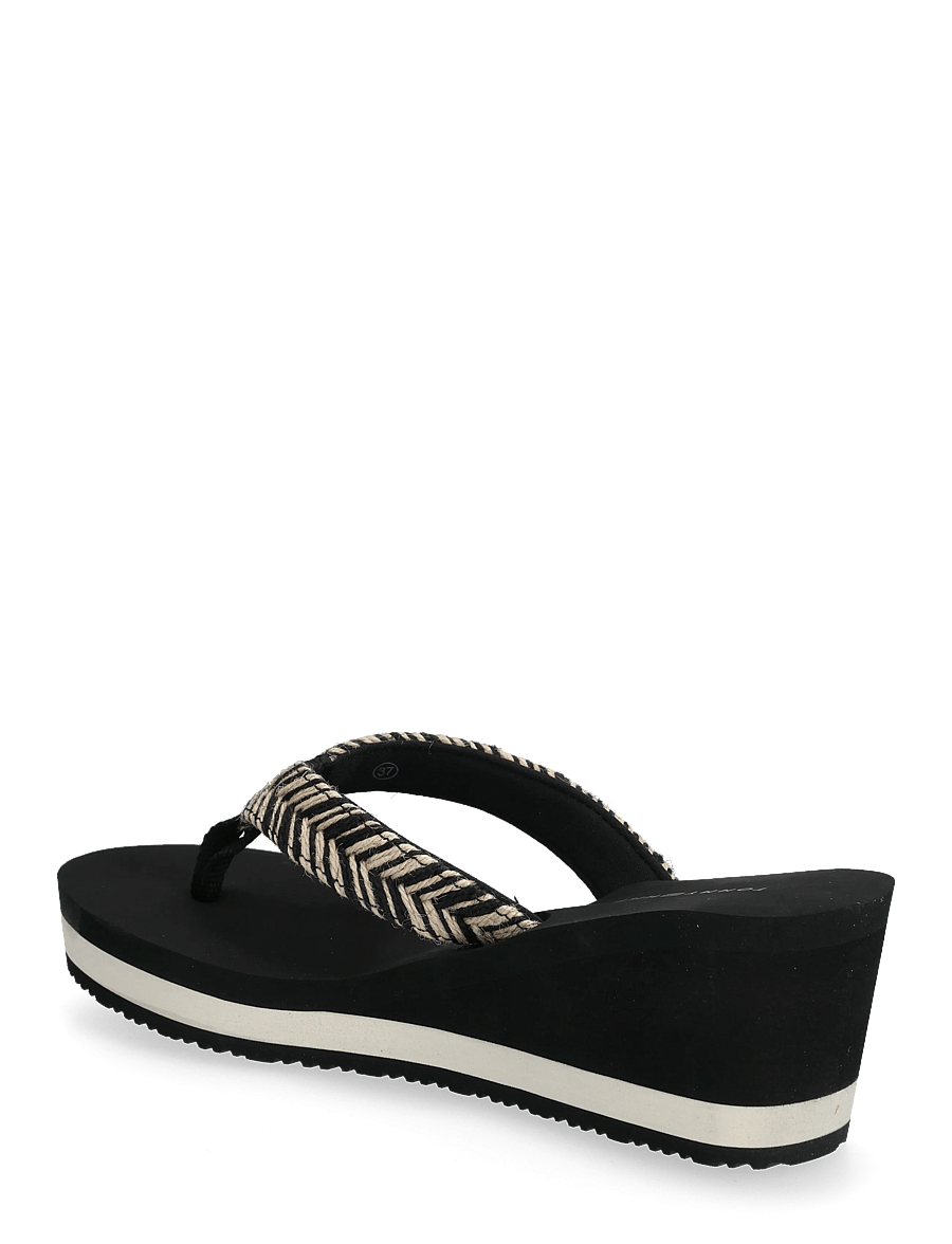 Tommy Hilfiger - TH ROPE SUMMER SANDAL - plateau-sandalen - black - 2