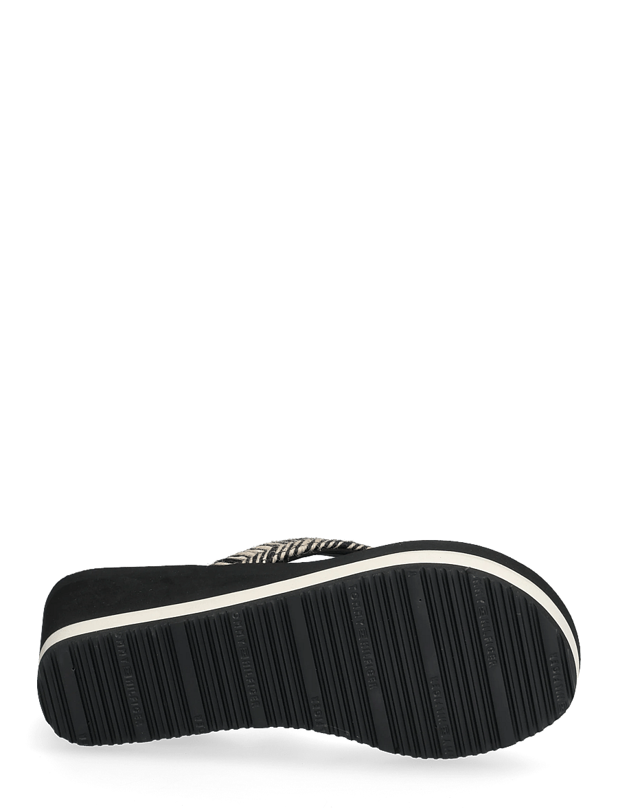 Tommy Hilfiger - TH ROPE SUMMER SANDAL - plateau-sandalen - black - 4