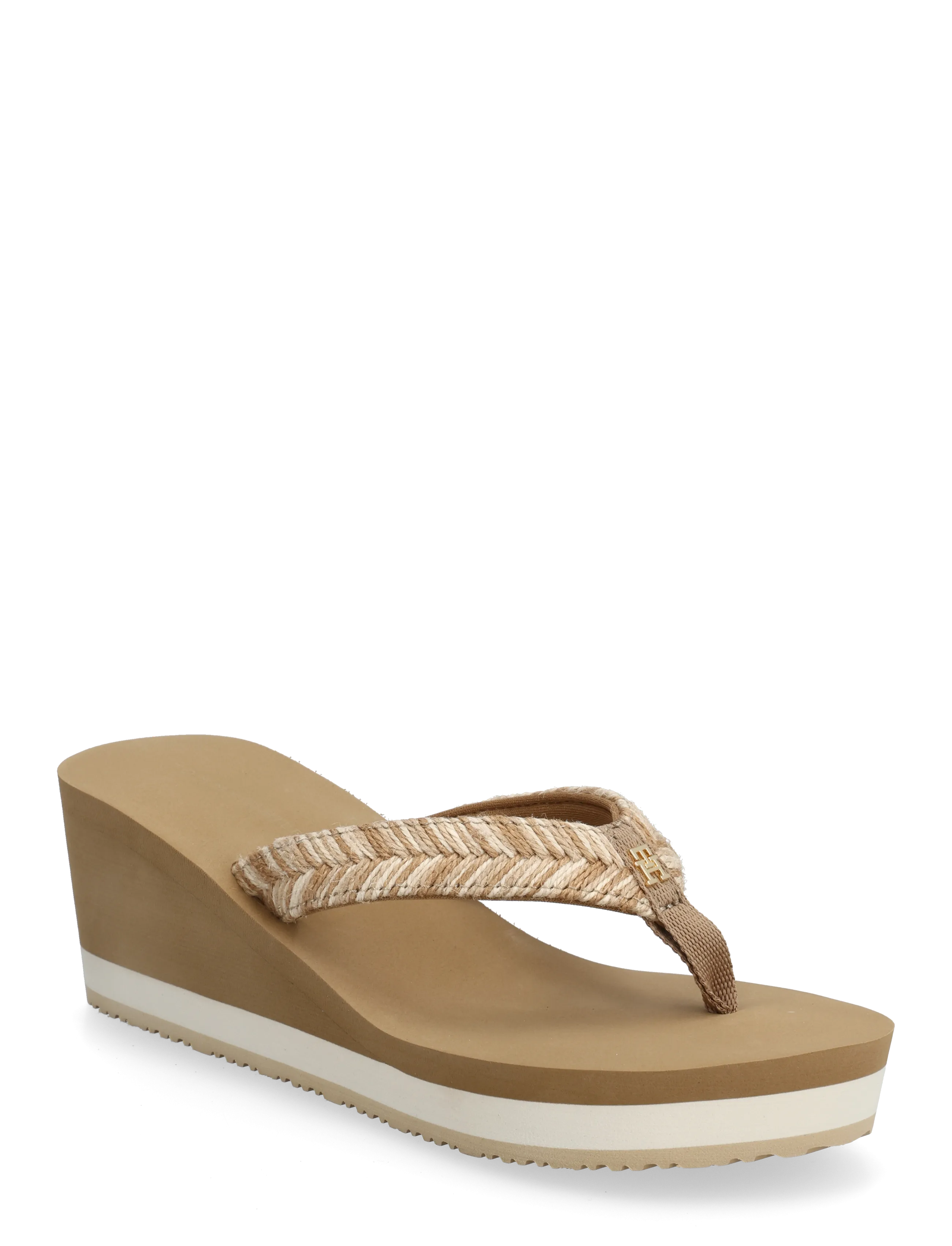 Tommy Hilfiger Th Rope Summer Sandal, 42, Beige, Sandals > Platform Sandals, Dame