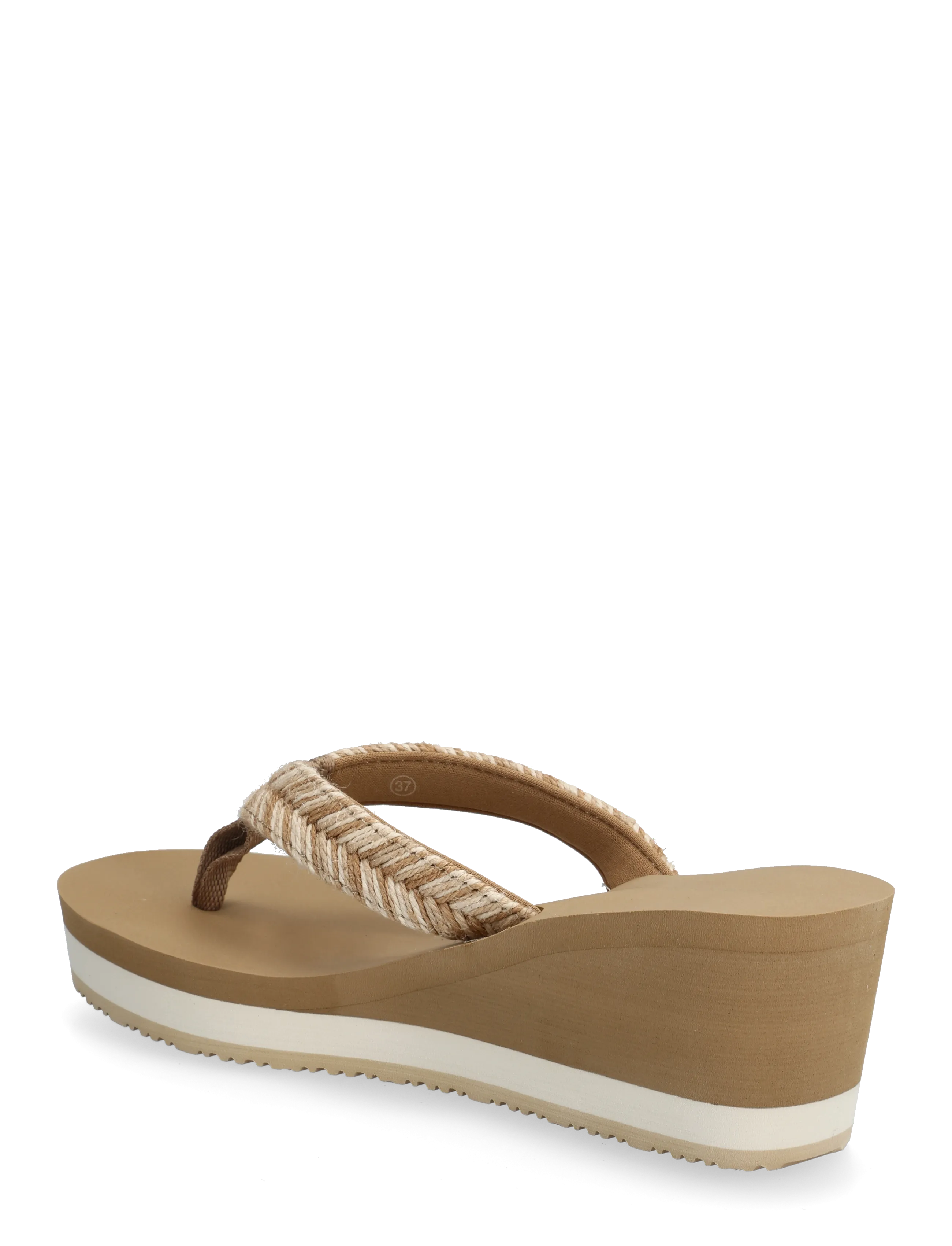 Tommy Hilfiger - TH ROPE SUMMER SANDAL - platformsandaler - safari canvas - 1
