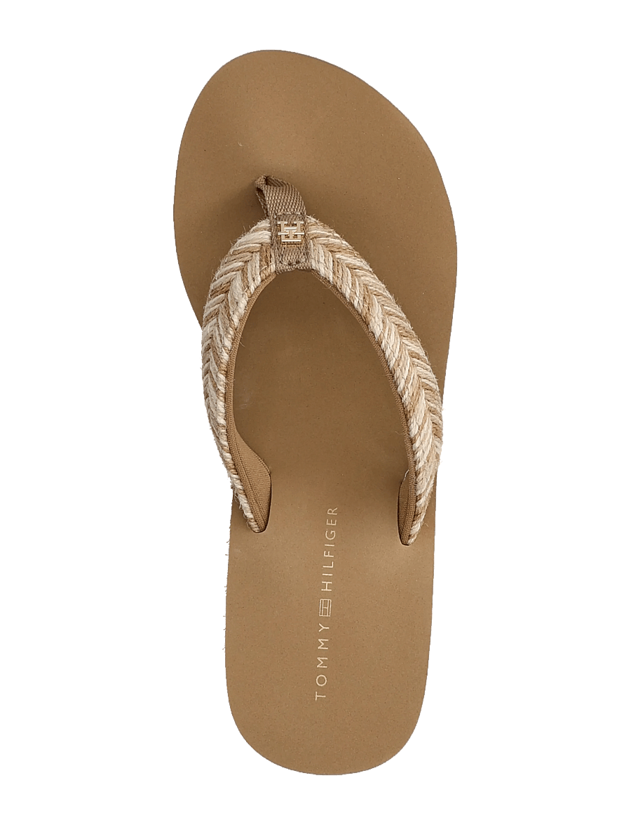 Tommy Hilfiger - TH ROPE SUMMER SANDAL - sandały na platformie - safari canvas - 3