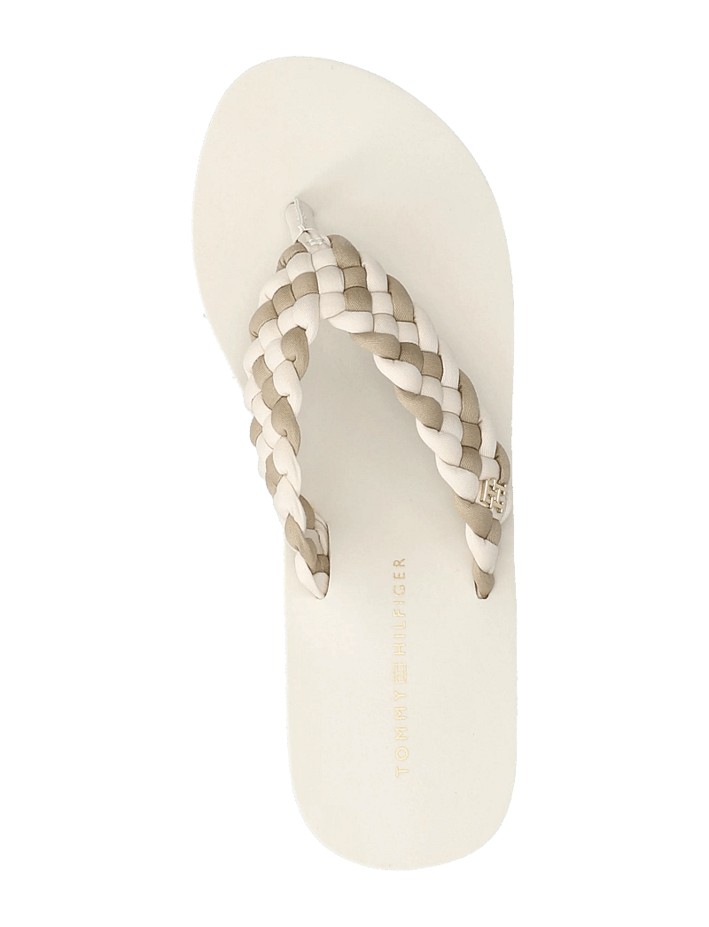 Tommy Hilfiger - TH WEDGE BRAIDED SUMMER SANDAL - platåsandaler - soft cream classic beige - 3