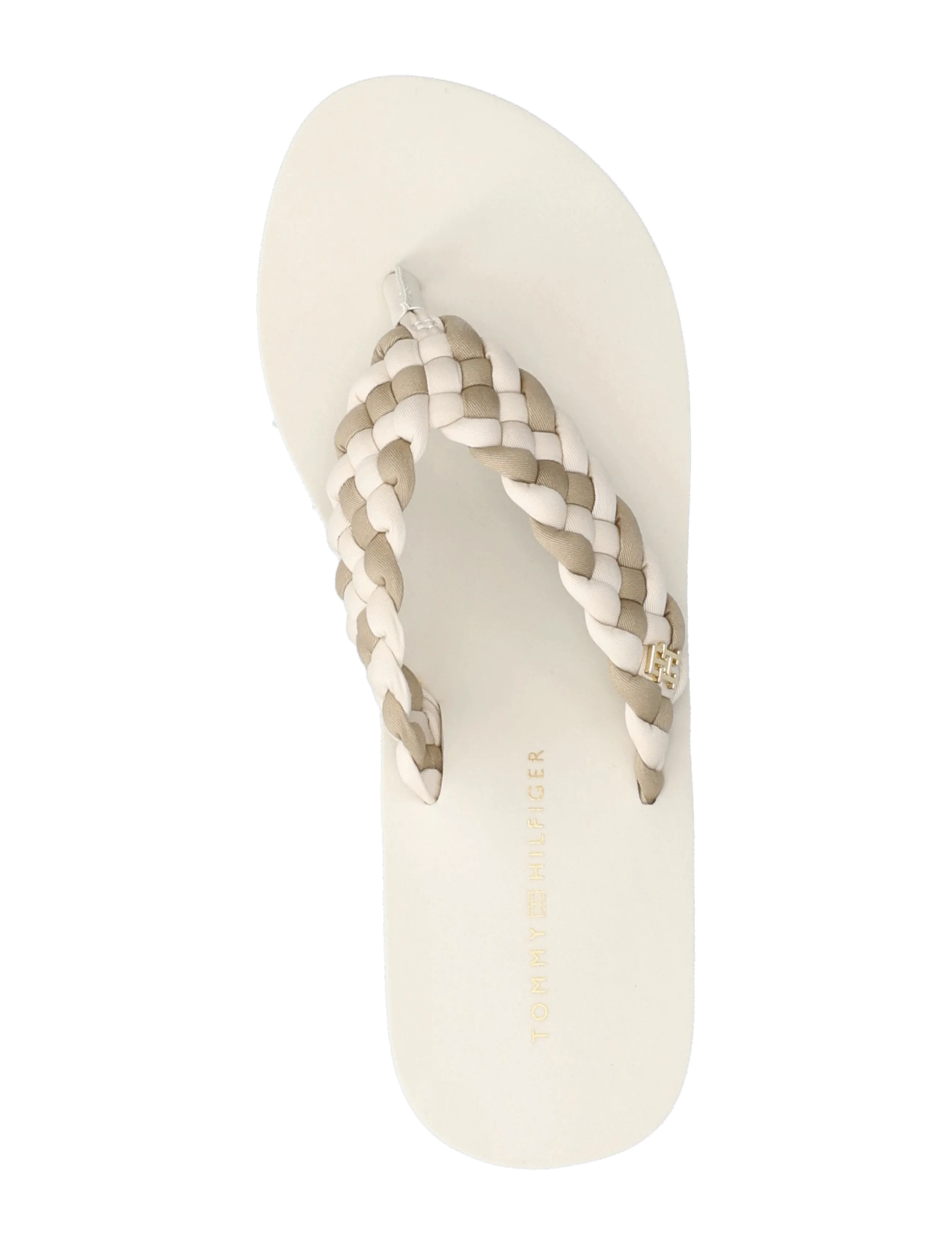 Tommy Hilfiger - TH WEDGE BRAIDED SUMMER SANDAL - sandales uz platformas - soft cream classic beige - 3