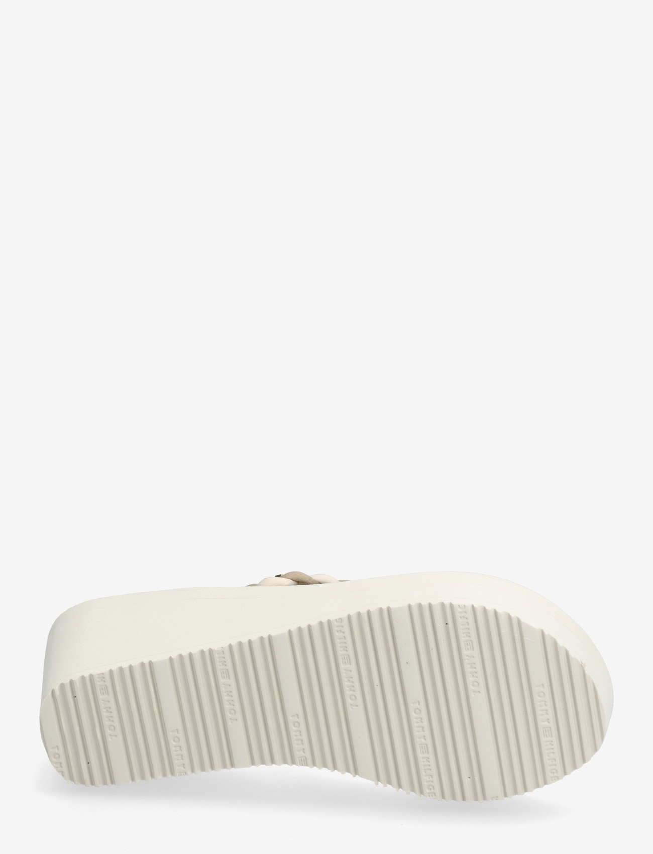 Tommy Hilfiger - TH WEDGE BRAIDED SUMMER SANDAL - platåsandaler - soft cream classic beige - 4