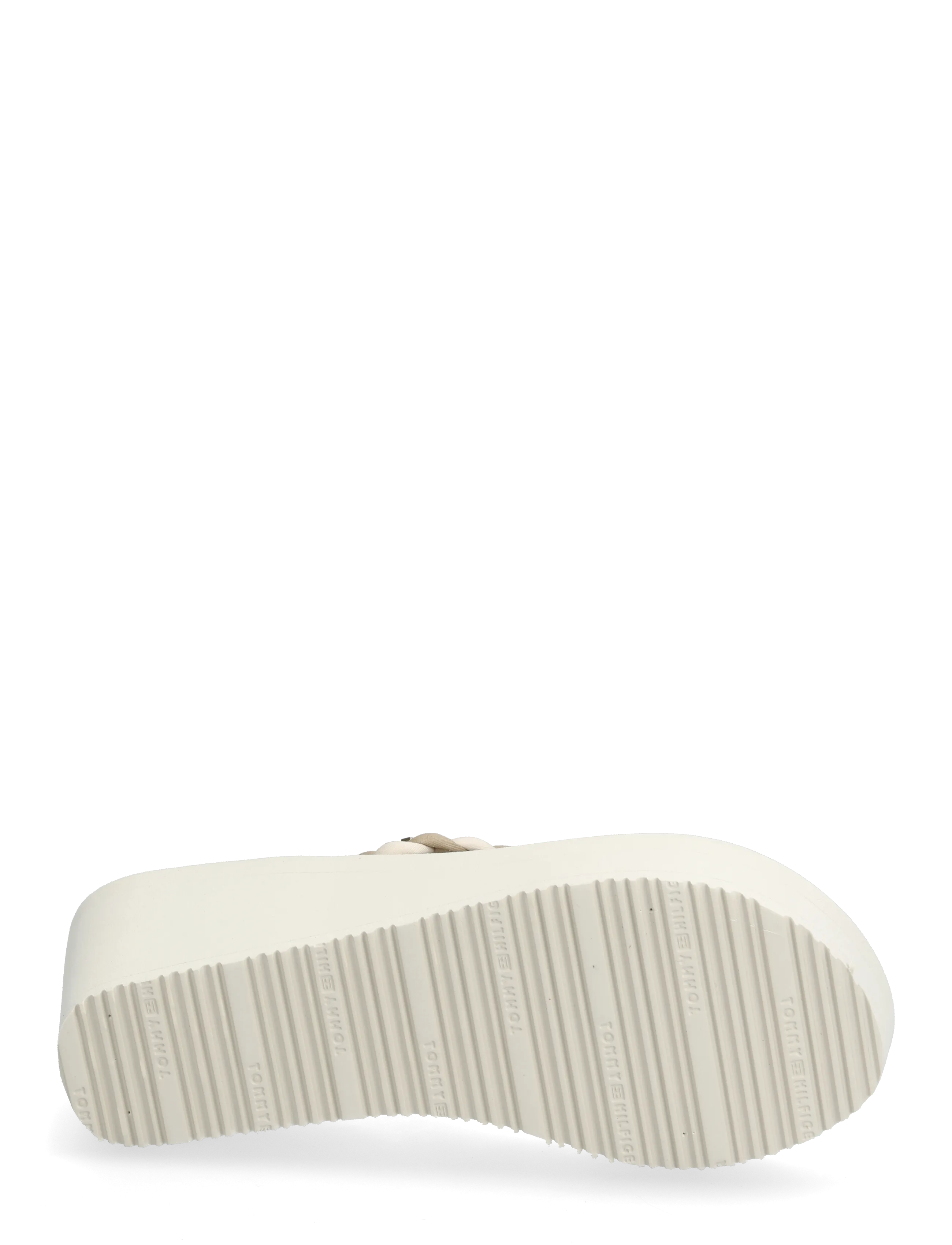 Tommy Hilfiger - TH WEDGE BRAIDED SUMMER SANDAL - sandales uz platformas - soft cream classic beige - 4