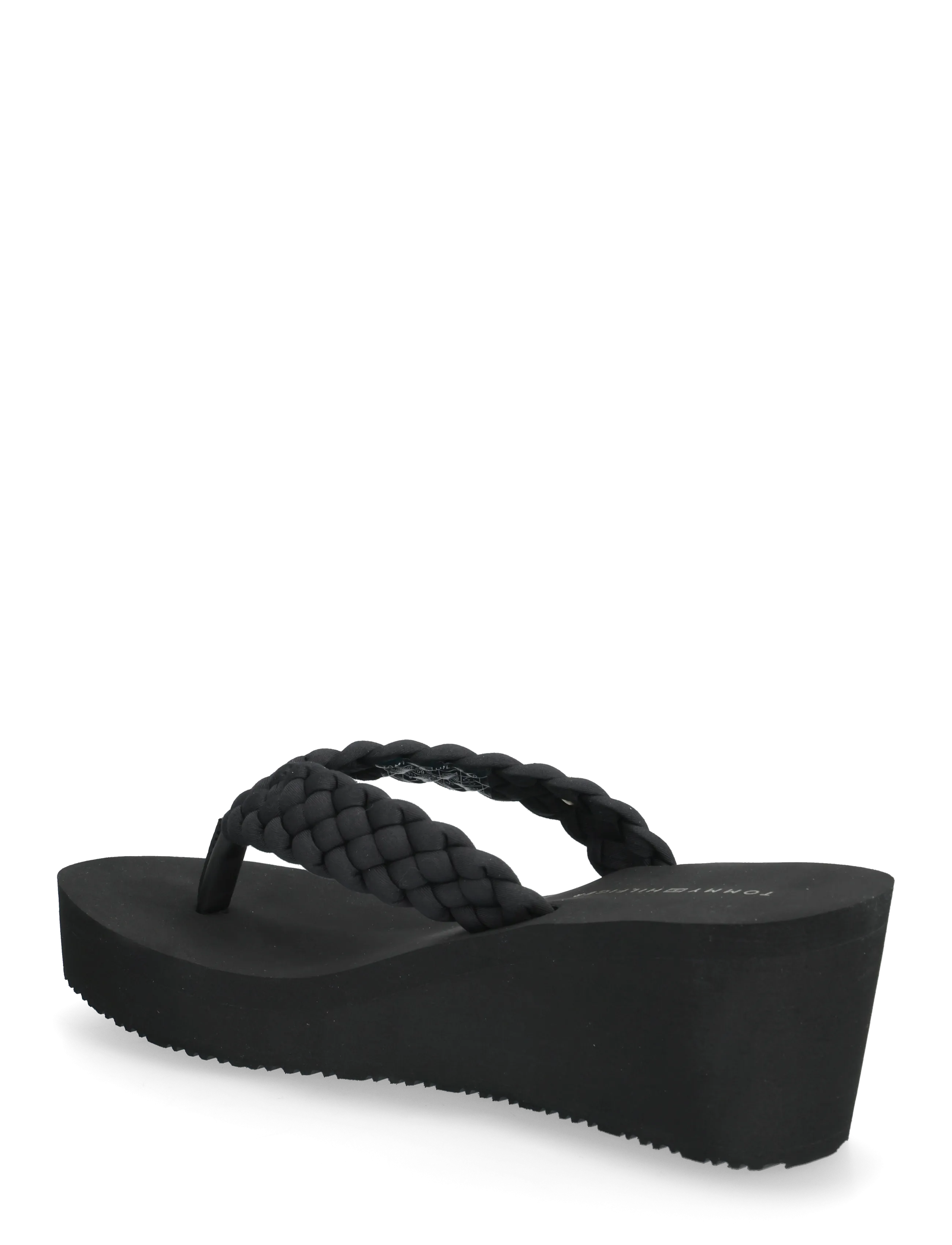 Tommy Hilfiger - TH WEDGE BRAIDED SUMMER SANDAL - platformsandaler - black - 2