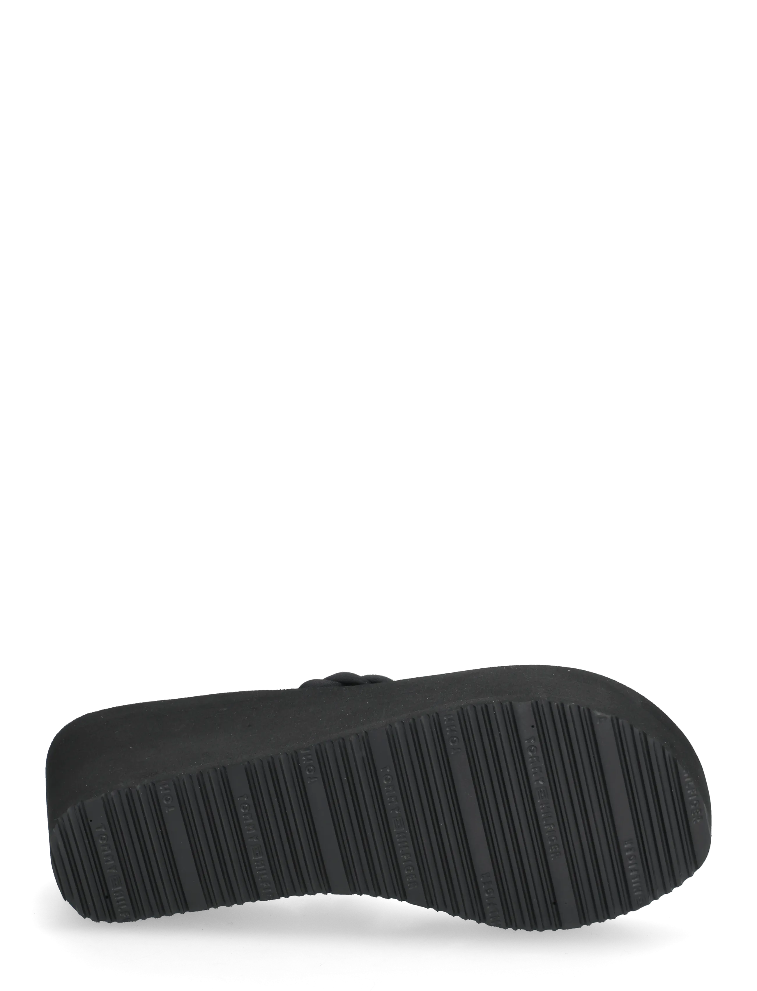 Tommy Hilfiger - TH WEDGE BRAIDED SUMMER SANDAL - platformsandaler - black - 4