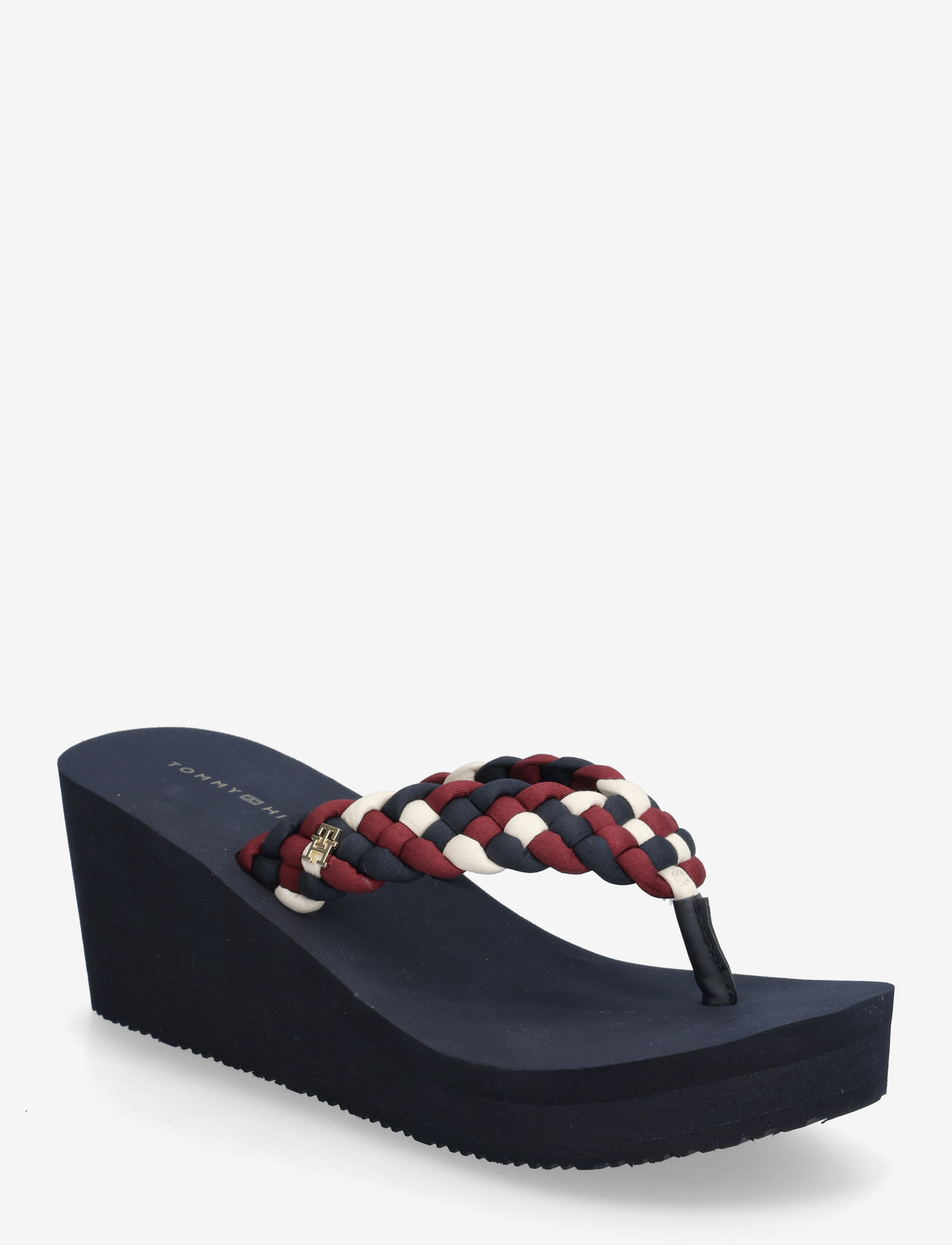 Tommy Hilfiger - TH WEDGE BRAIDED SUMMER SANDAL - platåsandaler - rwb - 0