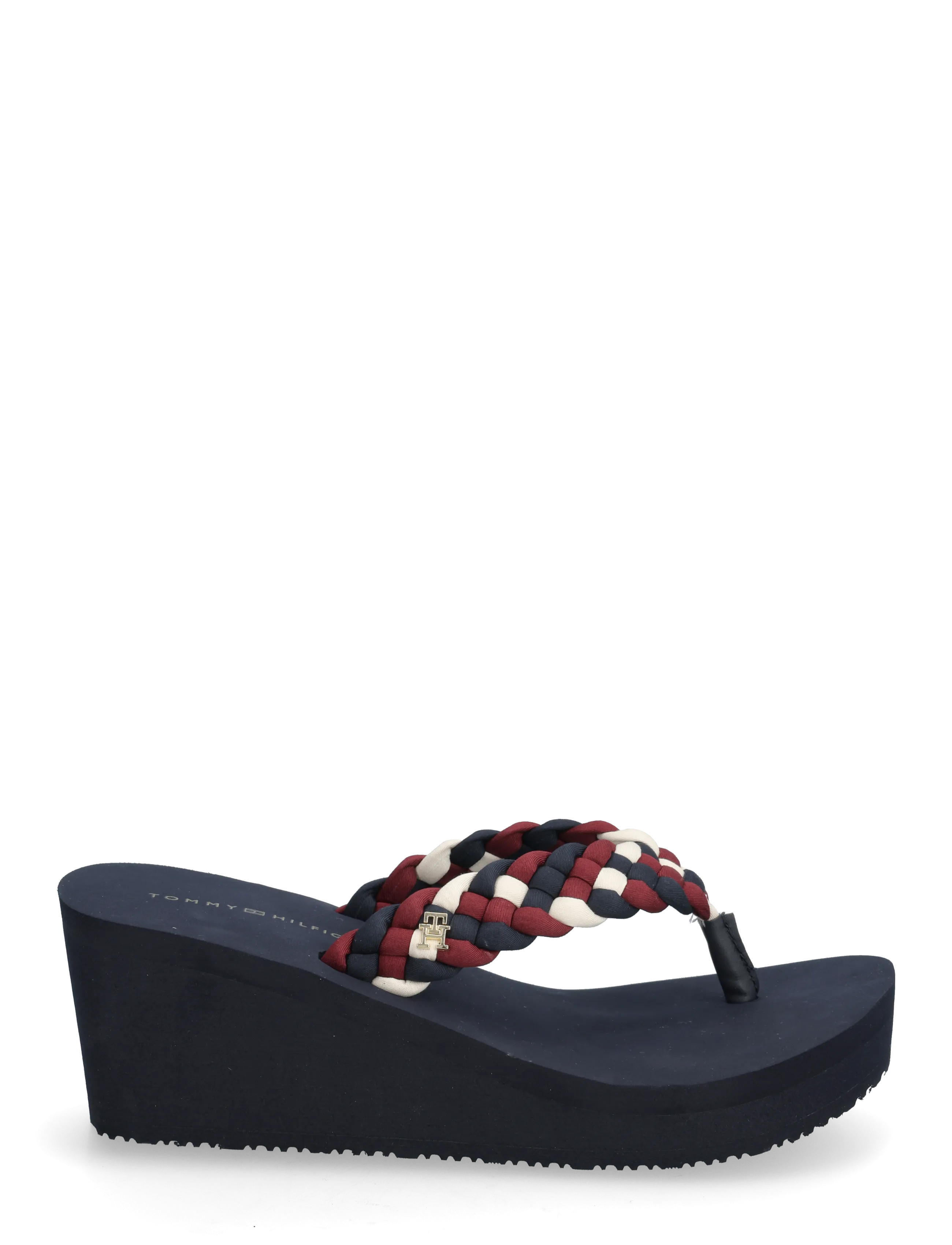 Tommy Hilfiger - TH WEDGE BRAIDED SUMMER SANDAL - platformsandaler - rwb - 1