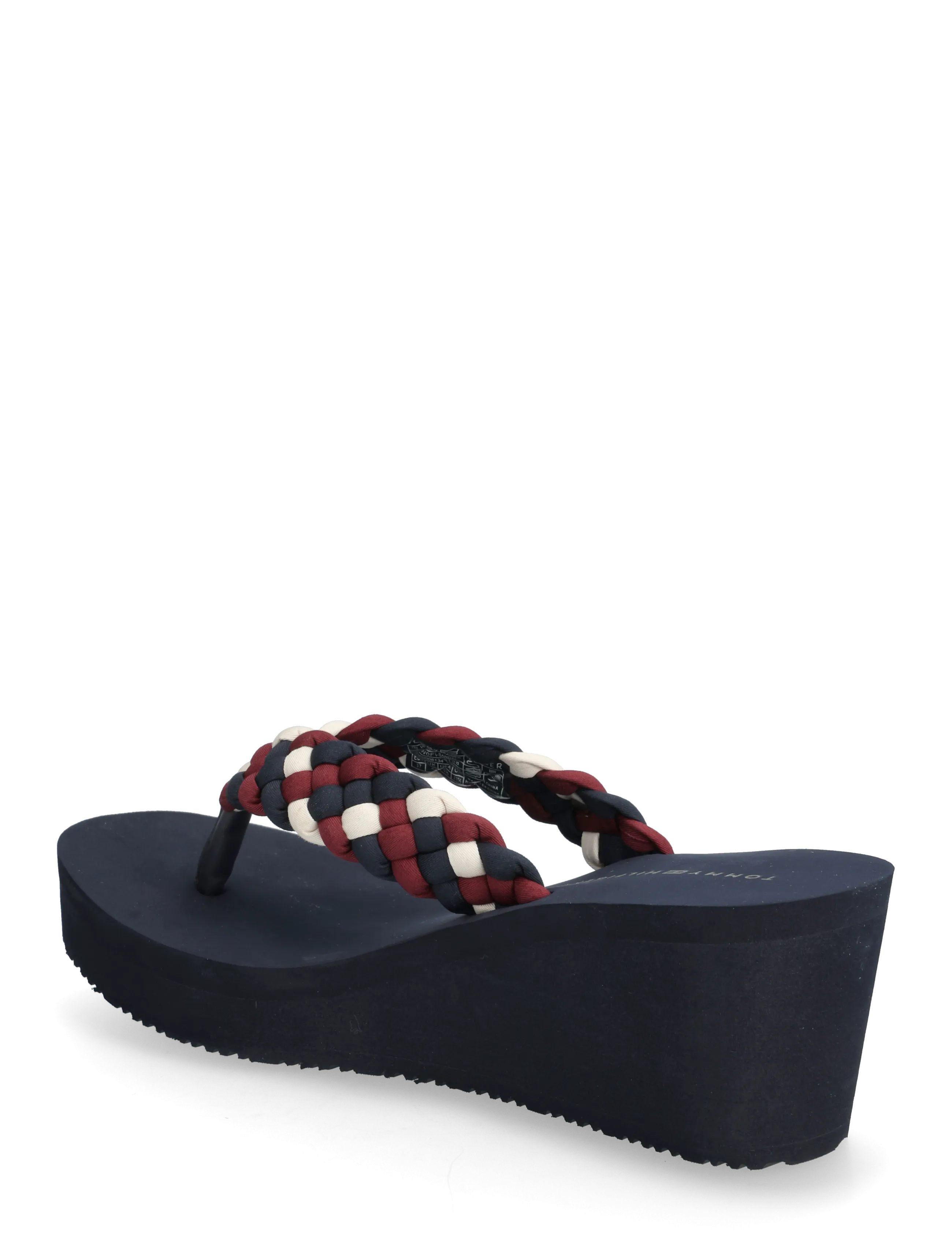 Tommy Hilfiger - TH WEDGE BRAIDED SUMMER SANDAL - platformsandaler - rwb - 2