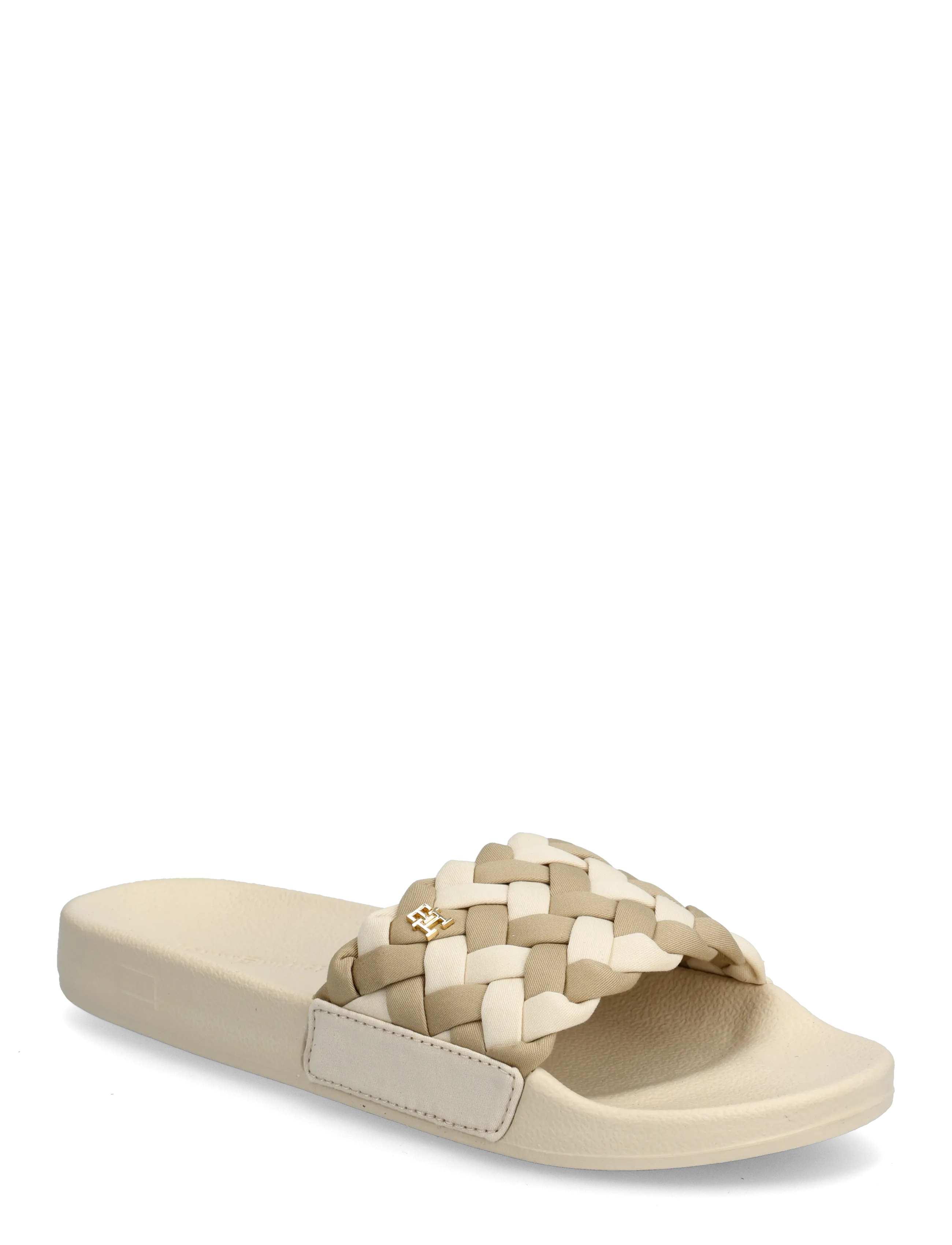Tommy Hilfiger TH BRAIDED POOL SLIDE - Tommy Hilfiger - SOFT CREAM CLASSIC BEIGE / beige