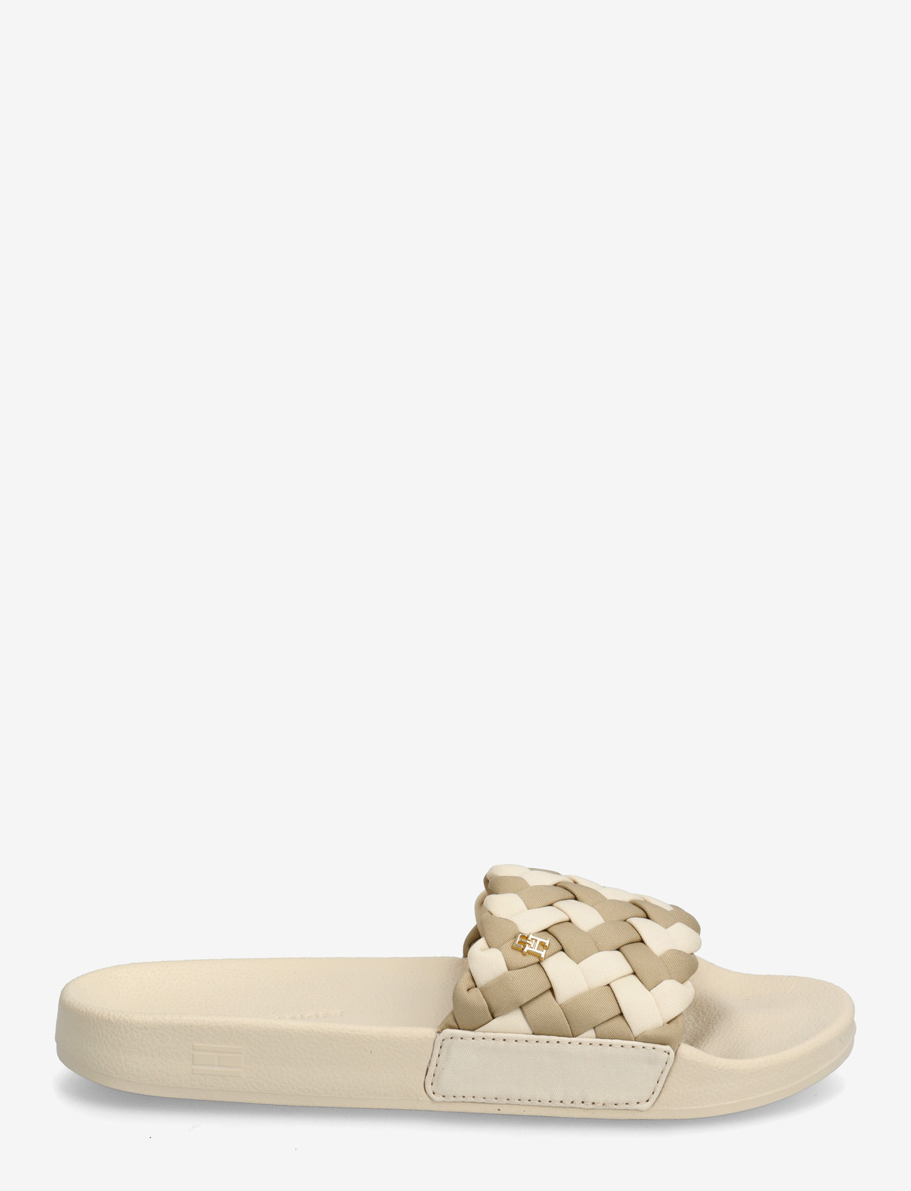 Tommy Hilfiger - TH BRAIDED POOL SLIDE - badeschuhe - soft cream classic beige - 1
