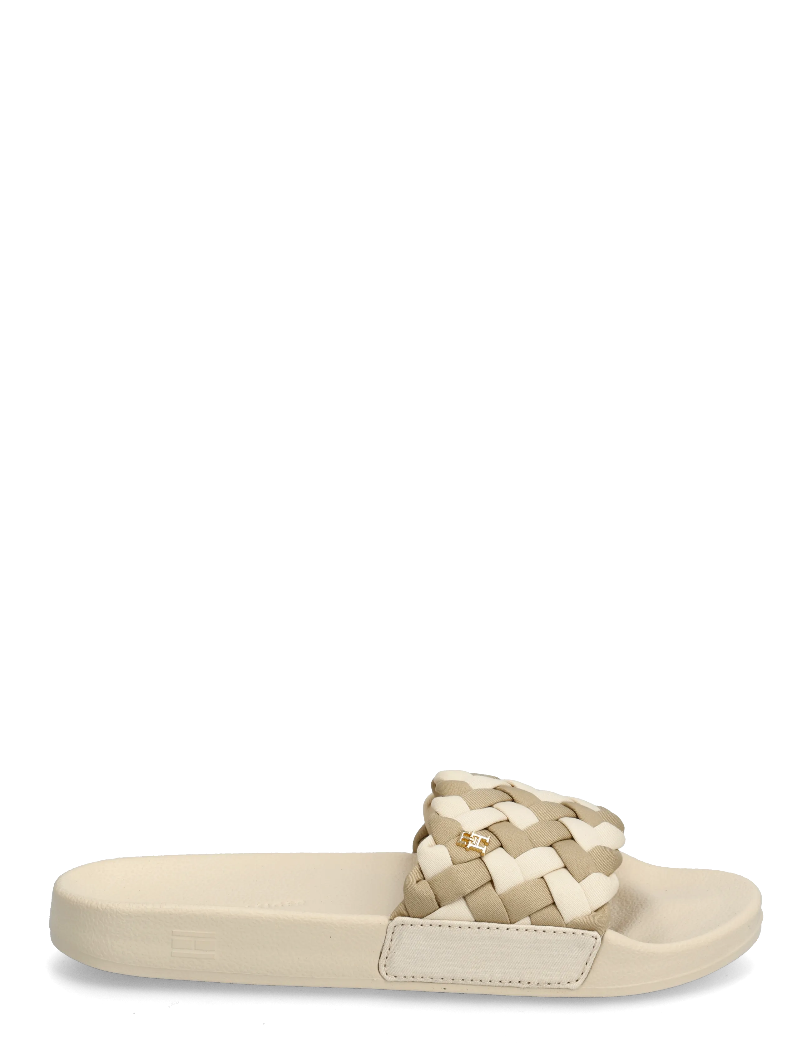 Tommy Hilfiger - TH BRAIDED POOL SLIDE - laveste priser - soft cream classic beige - 1