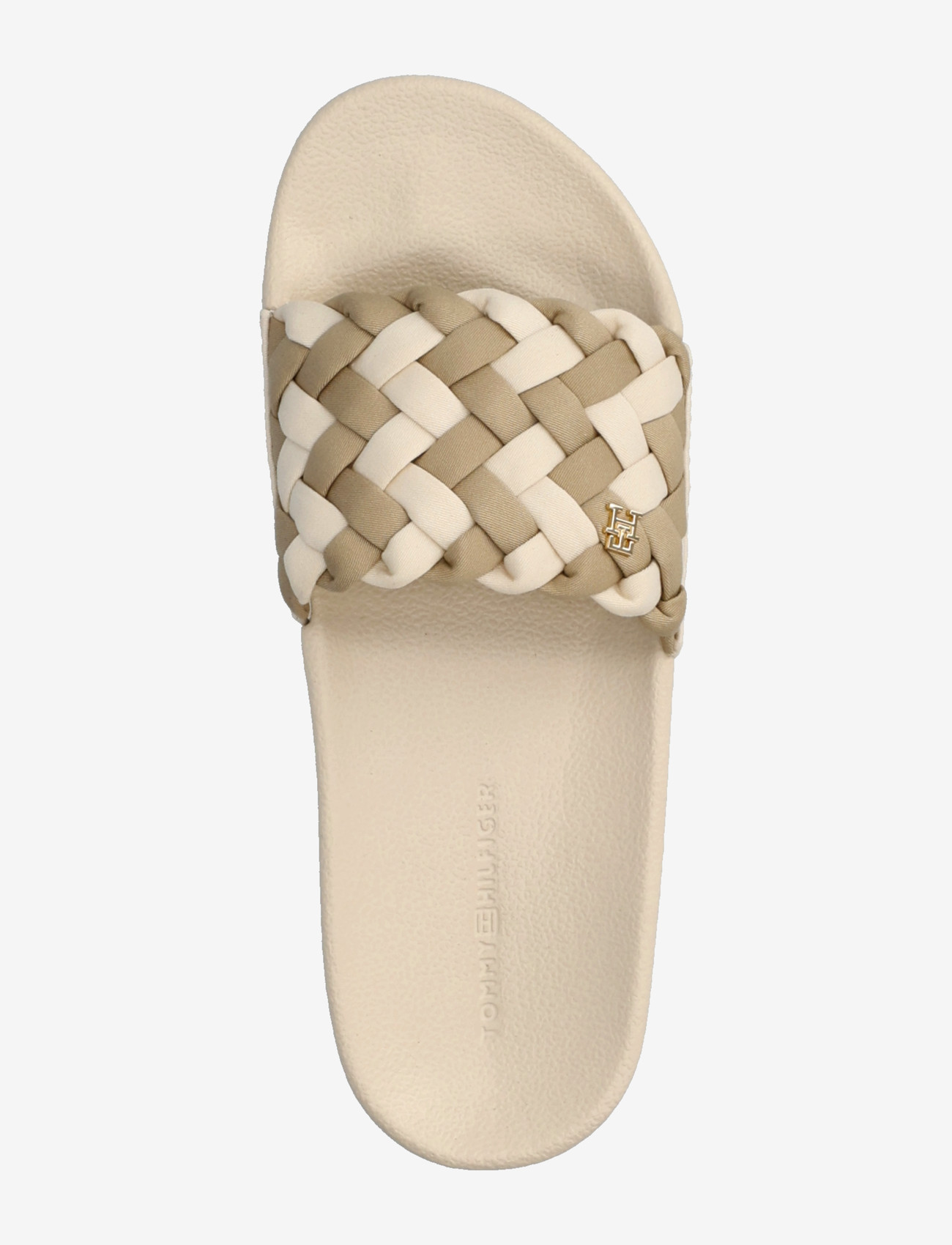 Tommy Hilfiger - TH BRAIDED POOL SLIDE - badeschuhe - soft cream classic beige - 3