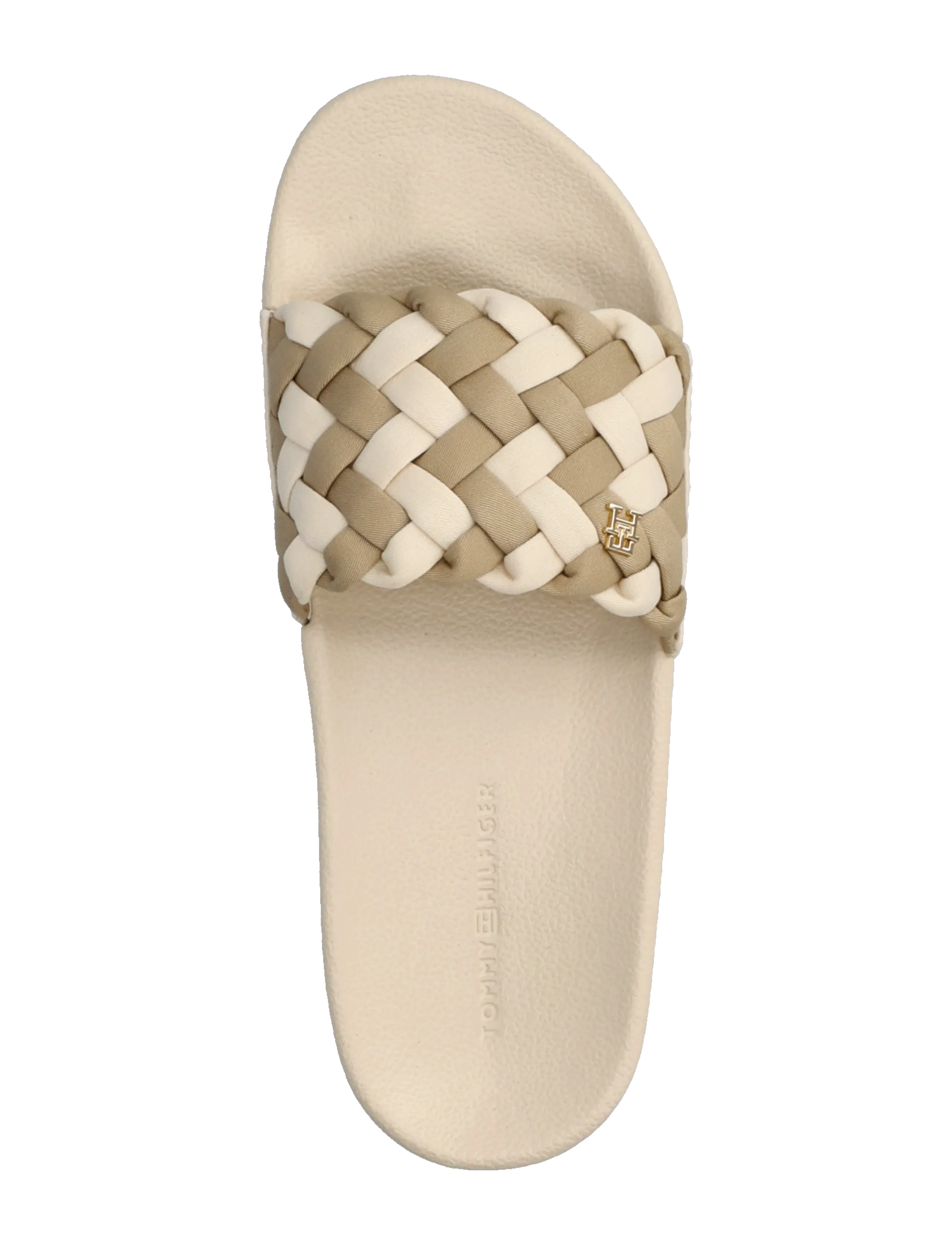 Tommy Hilfiger - TH BRAIDED POOL SLIDE - badeschuhe - soft cream classic beige - 3