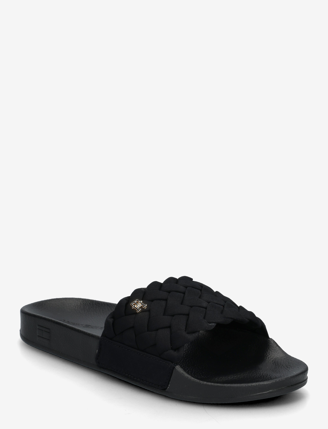 Tommy Hilfiger - TH BRAIDED POOL SLIDE - basseiniplätud - black - 0