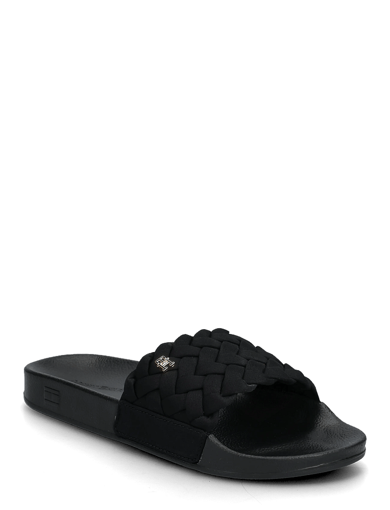 Tommy Hilfiger - TH BRAIDED POOL SLIDE - basseiniplätud - black - 0