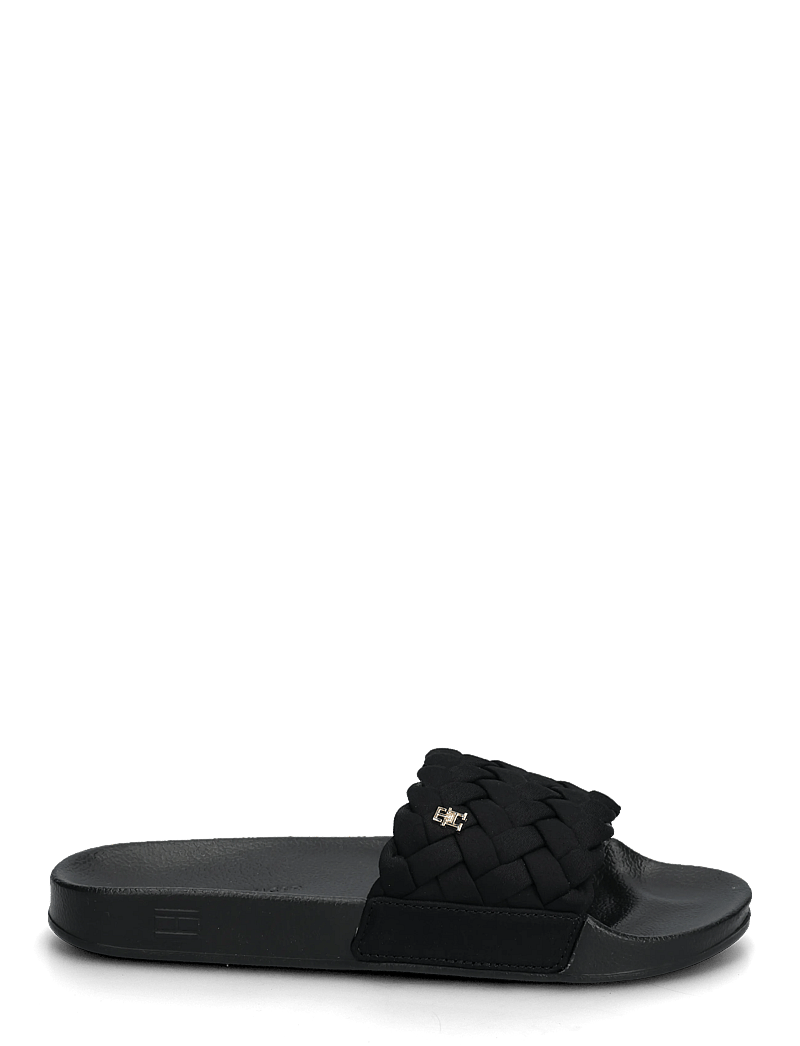 Tommy Hilfiger - TH BRAIDED POOL SLIDE - basseiniplätud - black - 1