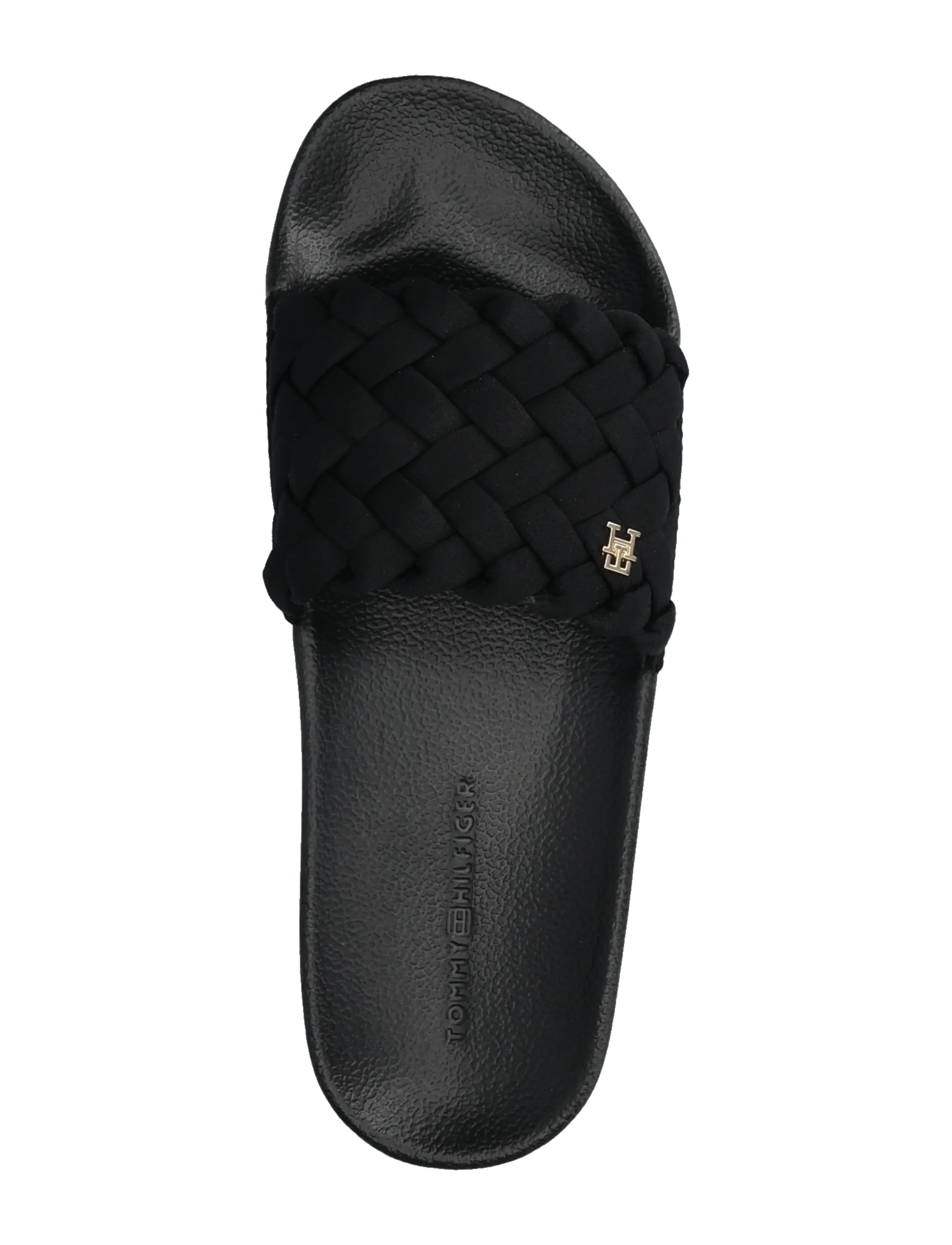 Tommy Hilfiger - TH BRAIDED POOL SLIDE - badeschuhe - black - 3