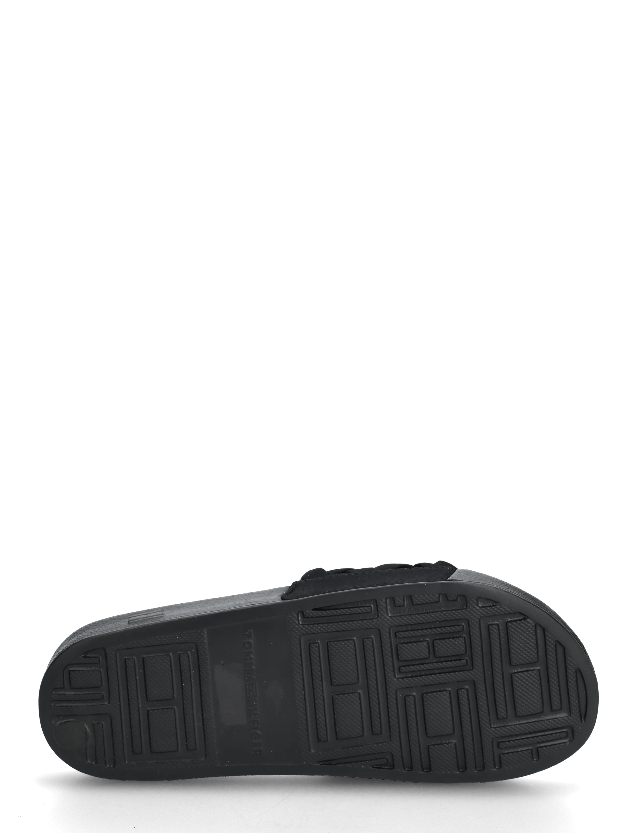 Tommy Hilfiger - TH BRAIDED POOL SLIDE - badeschuhe - black - 4